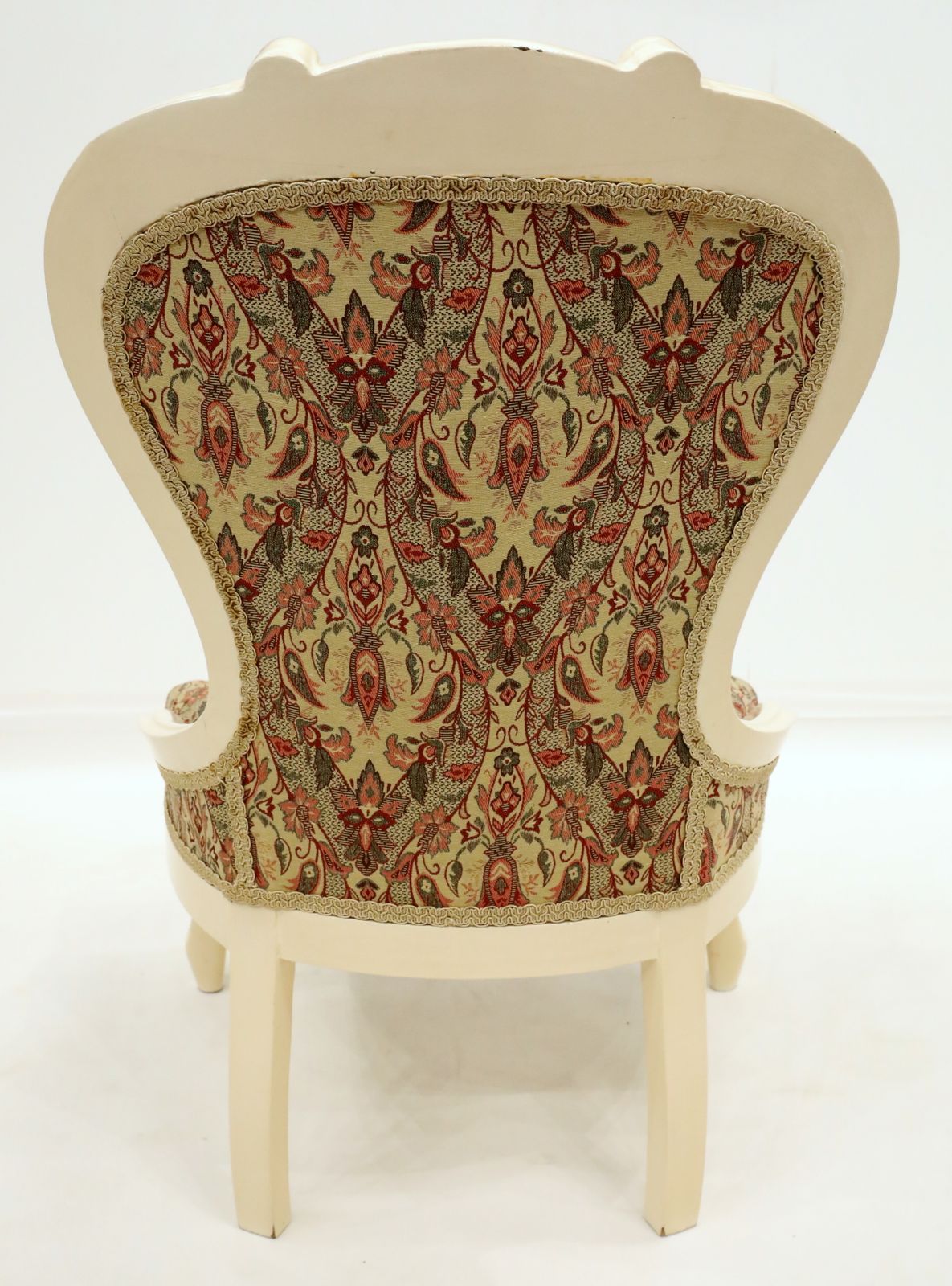 French Style Spoon Back Easy/Bedroom Chair Cream Frame Free Uk Delivery photo for sale