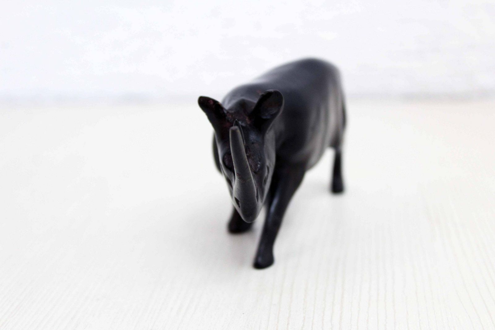 Rhino Wooden Figurine 1970, 1970s photo furniture