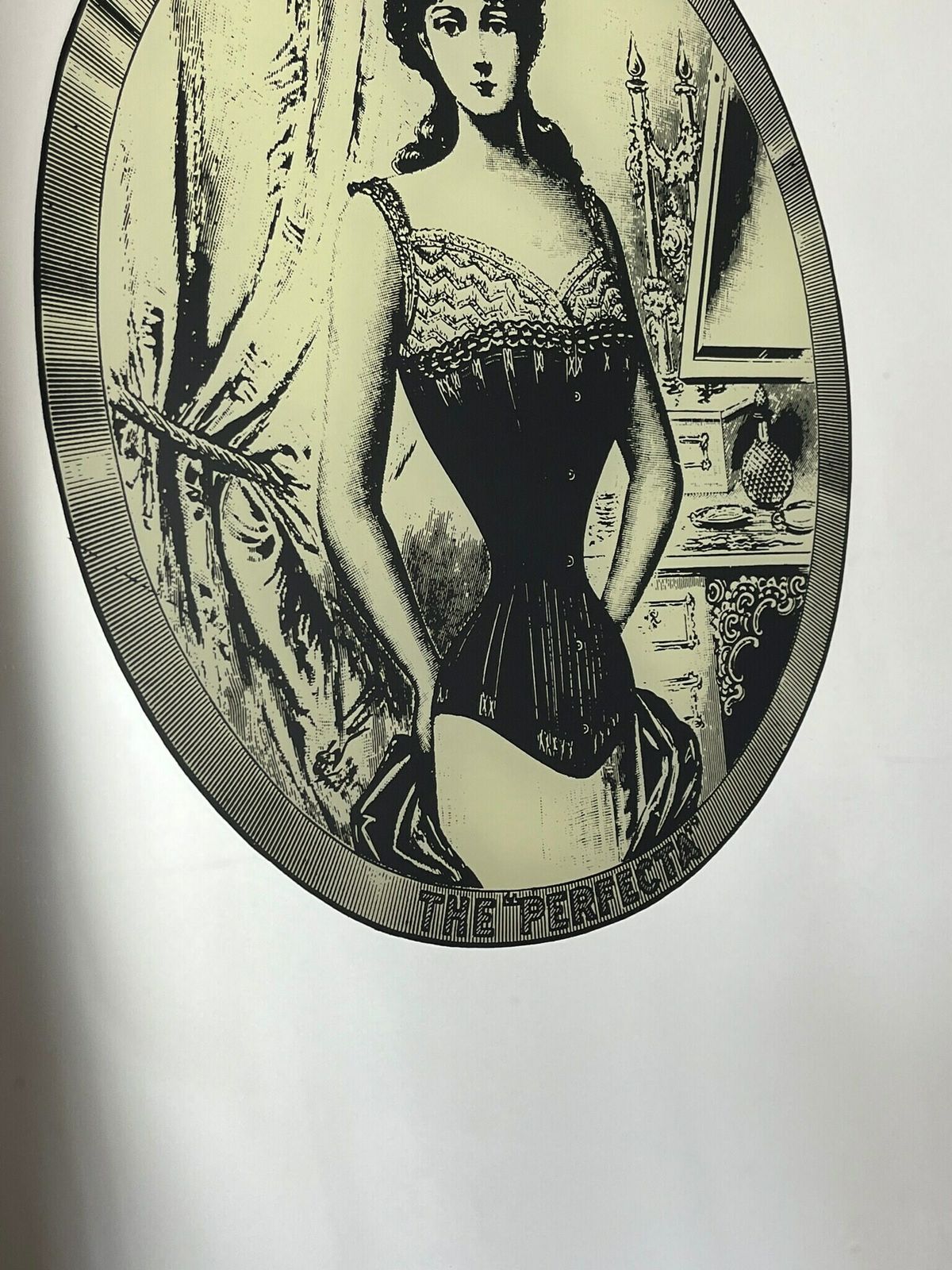 photo furniture Beautiful Antique Peter Robinson   The Perfecta Corset Advertising Mirror, Oxford Street London, Victorian Design, Wall Art