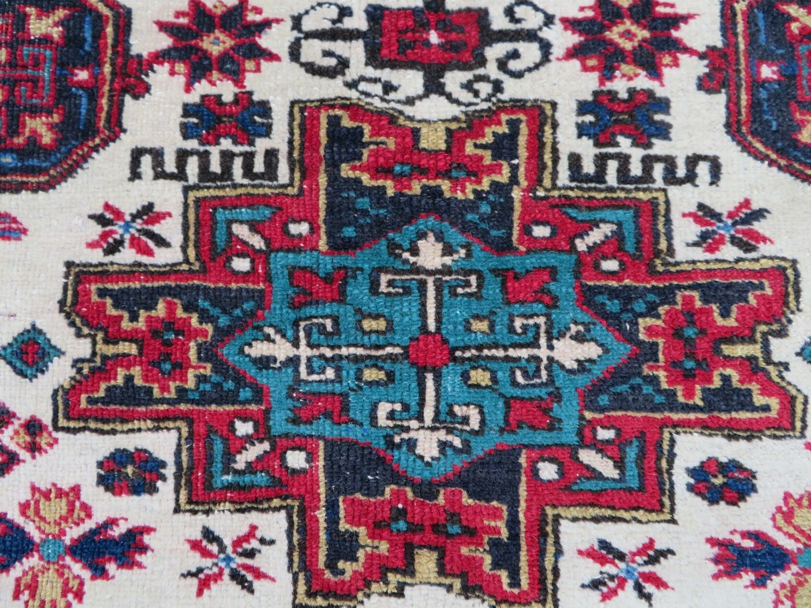 Antique Caucasian Erivan Armenian Rug. Plethora Of Tribal Motifs Including Snakes. 152cm X 112cm. photo Textiles