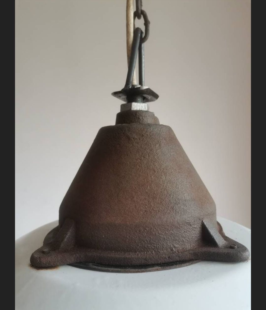 Lighting Industrial White Factory Cow Shed Hungarian Pendant Large Lamp Lighting Kitchen photo