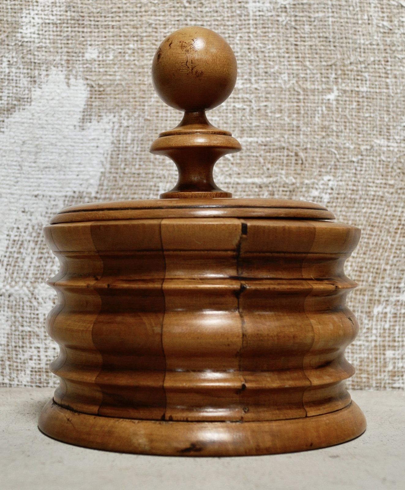 Antique Treen 19th Century Dutch Tobacco Jar photo 375.0