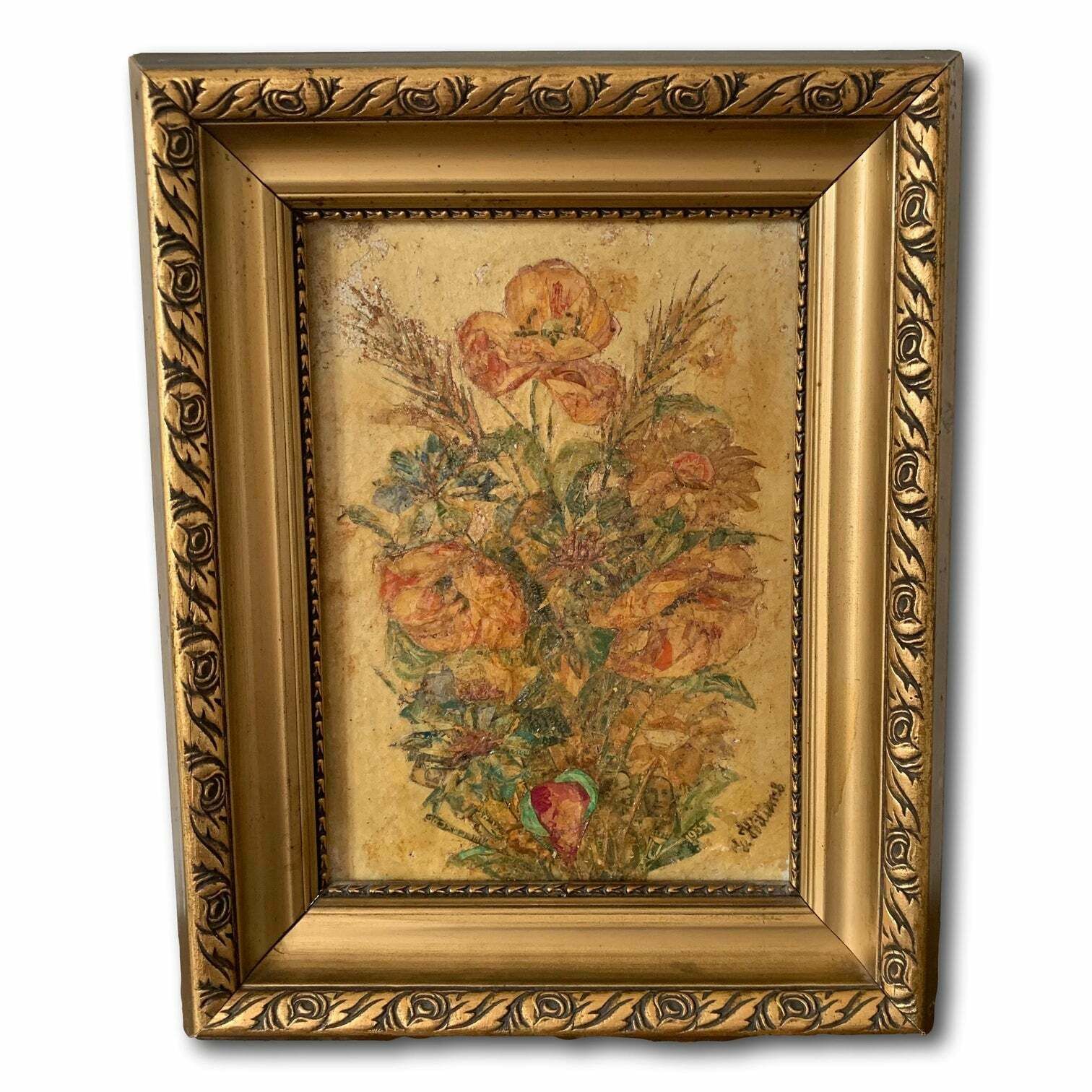 Flower Mixed Media Painting