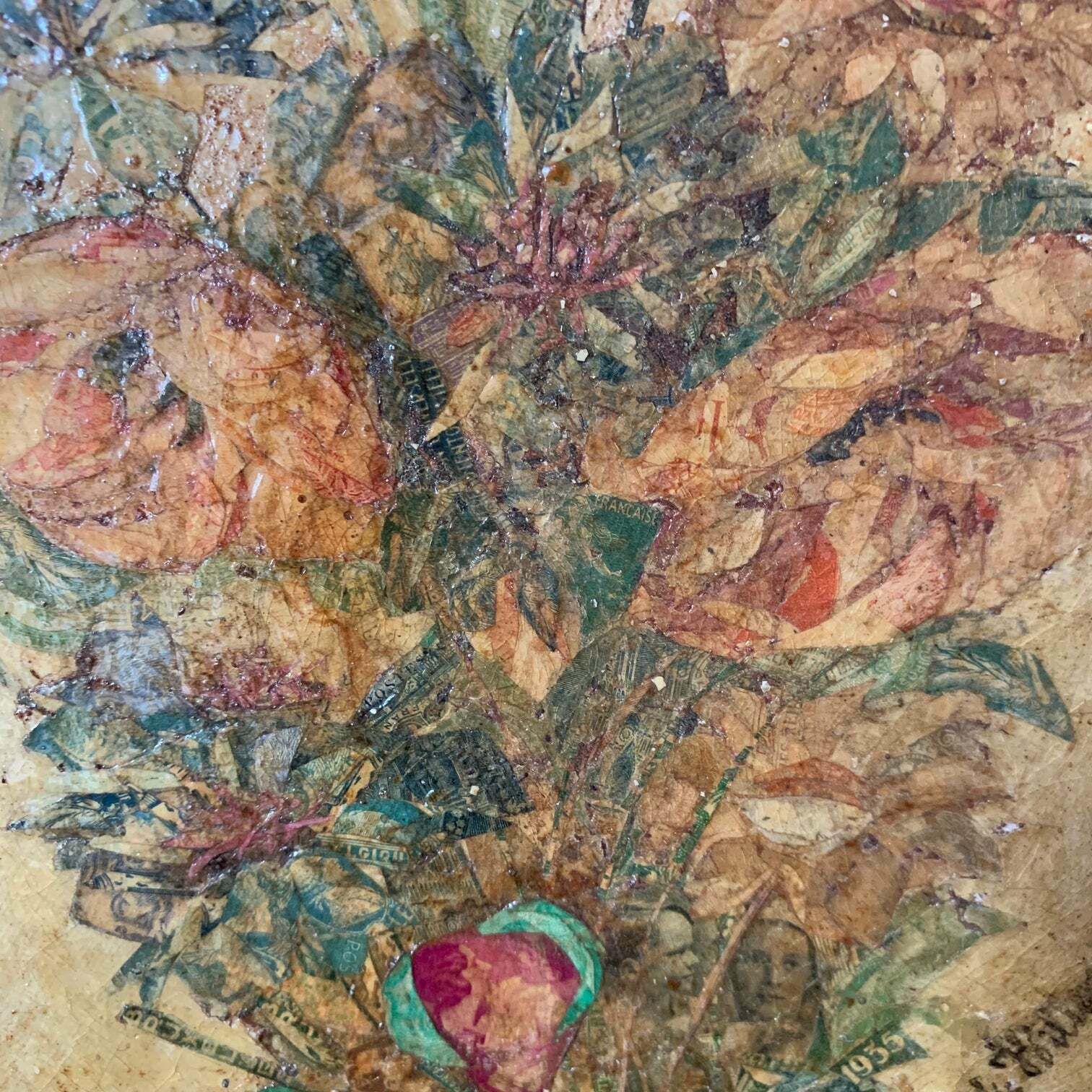 Flower Mixed Media Painting photo Art