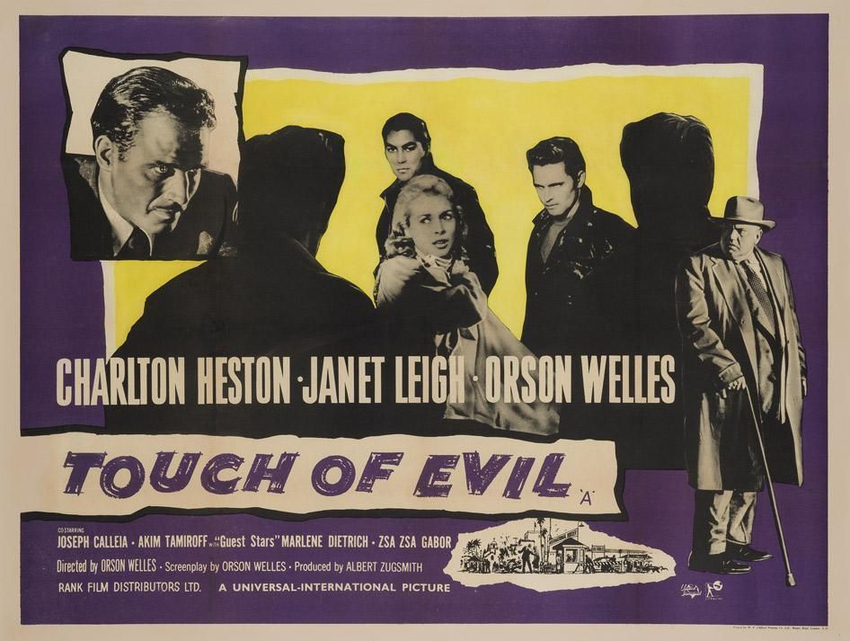 Touch Of Evil 1958 British Film / Movie Poster Original Vintage