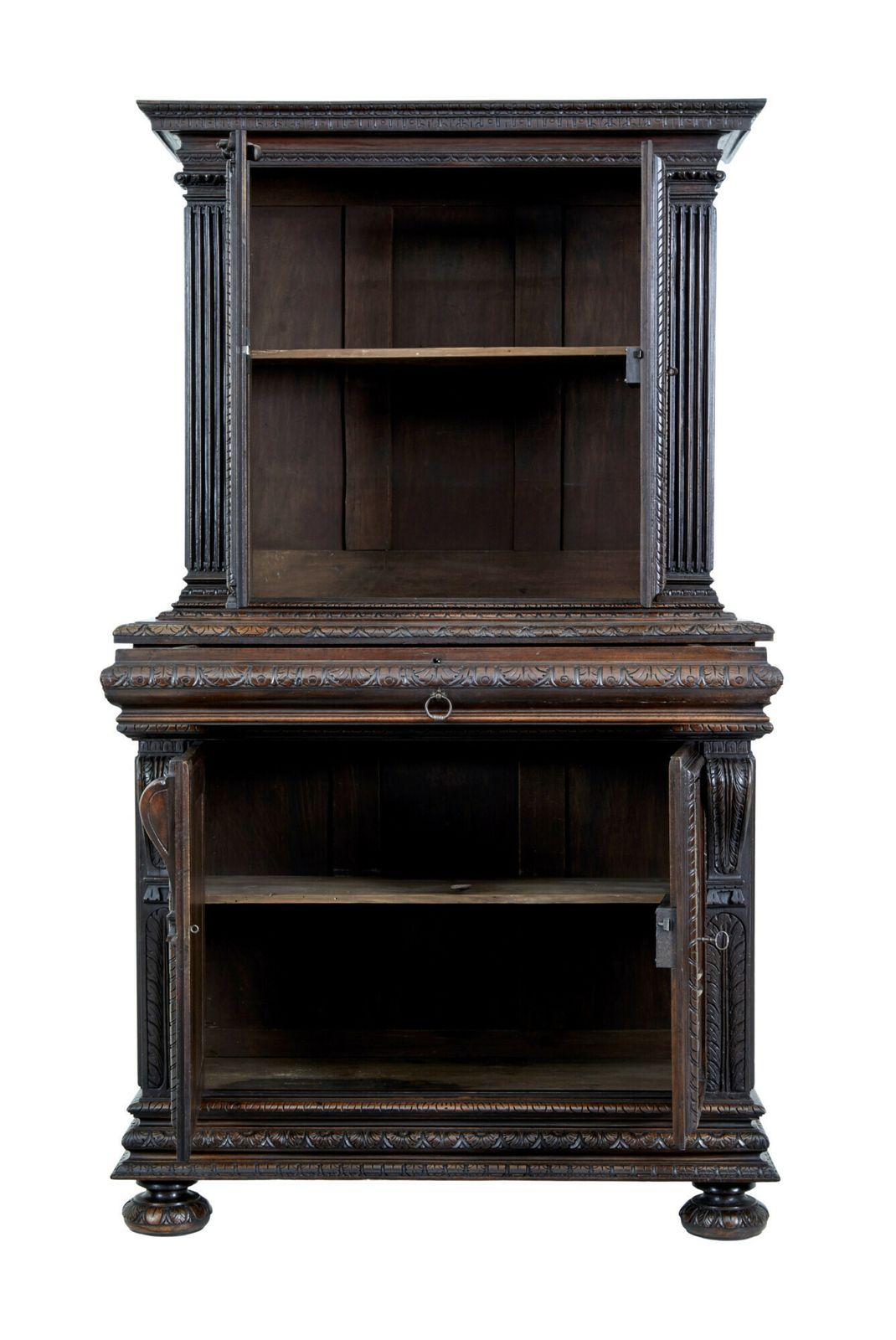 Mid 19th Century Profusely Carved French Walnut Cabinet photo buy