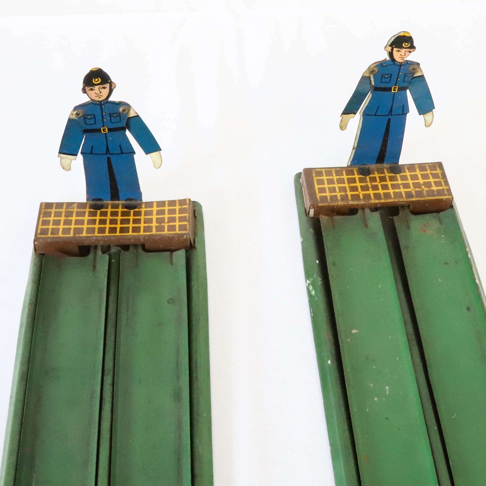 Pair Of English Mid Century Toleware Tin Plate Toys photo furniture