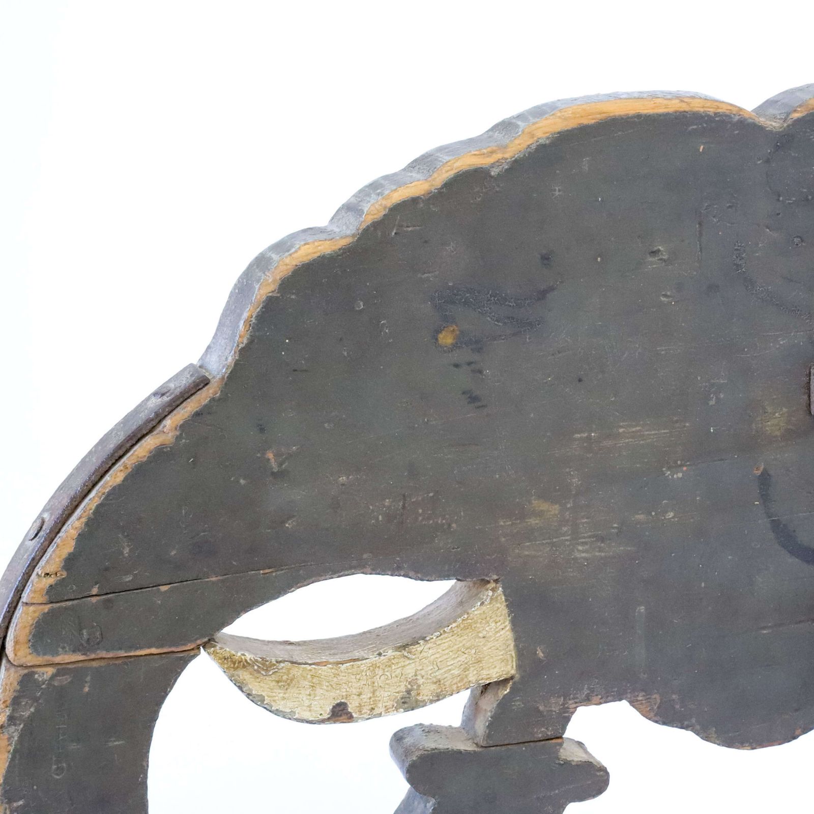 Vintage Children’s Elephant Rocker Leather Saddle & Original Paint photo 385.0