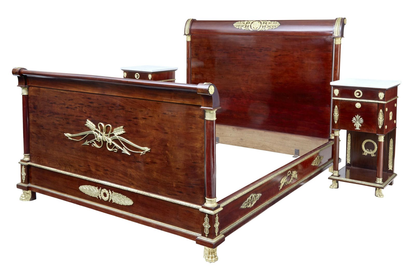 photo furniture Impressive 19th Century French Empire Revival 5 Piece Bedroom Suite