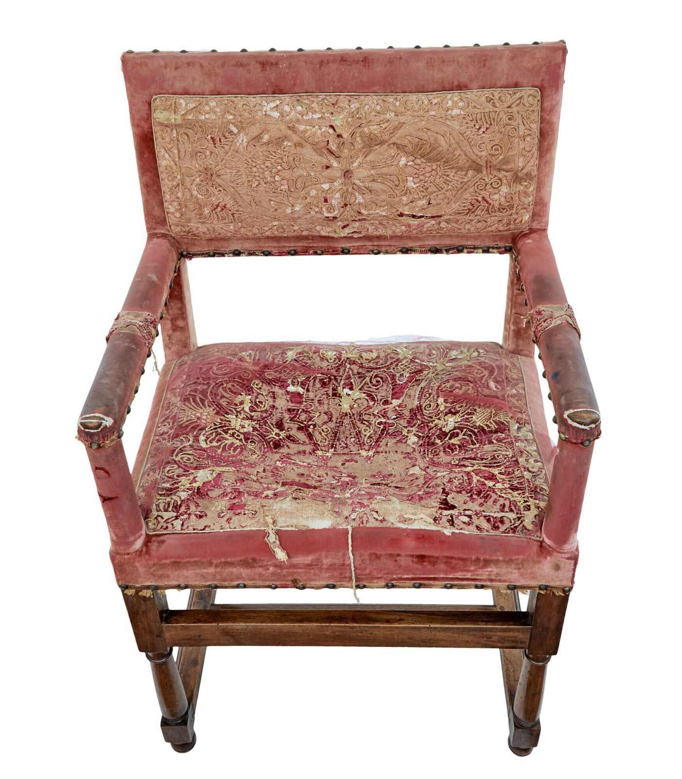 Set Of 4 19th Century Walnut Coronation Armchairs photo 2695.0