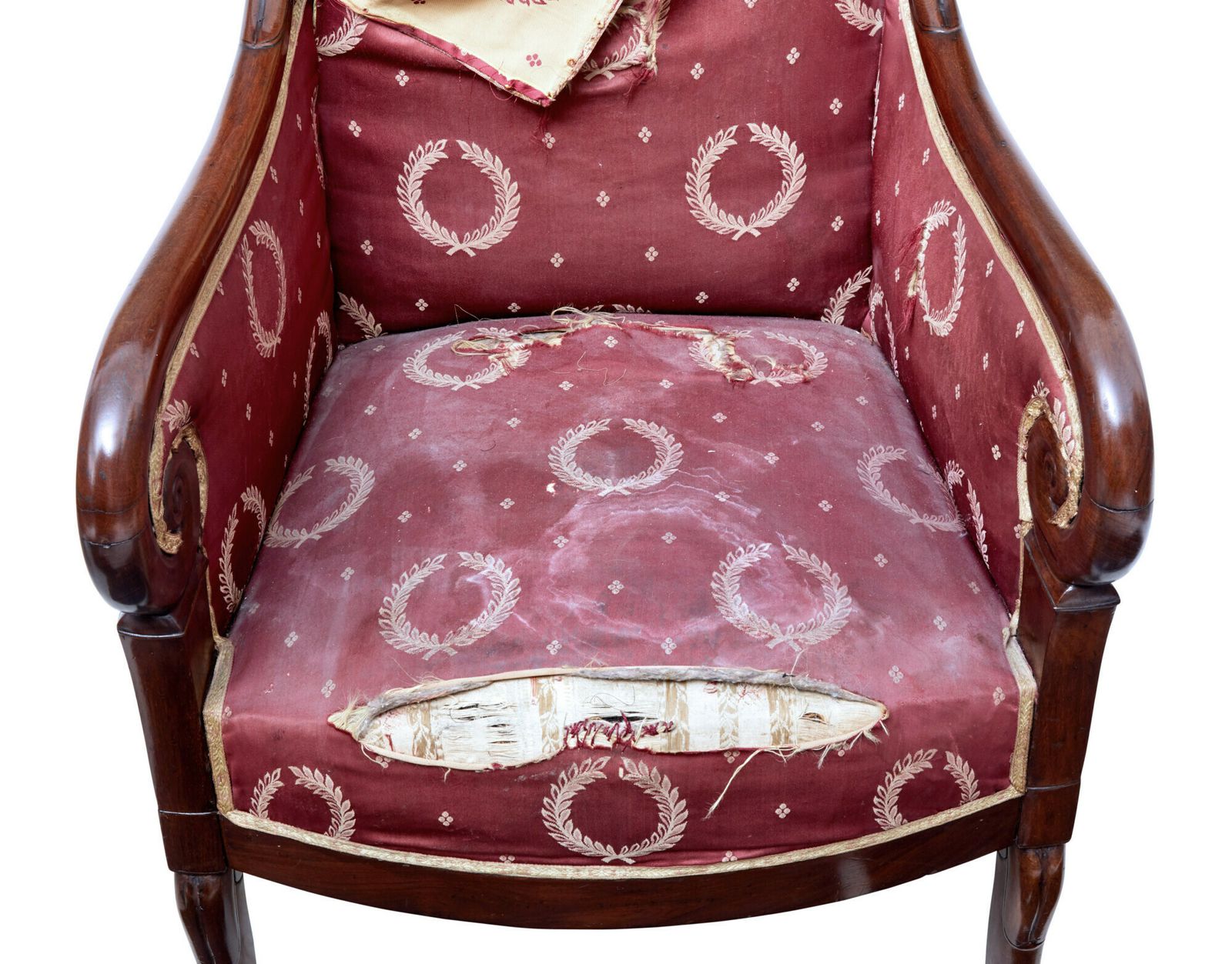 Set Of 4 Mid 19th Century Danish Mahogany Armchairs photo for sale