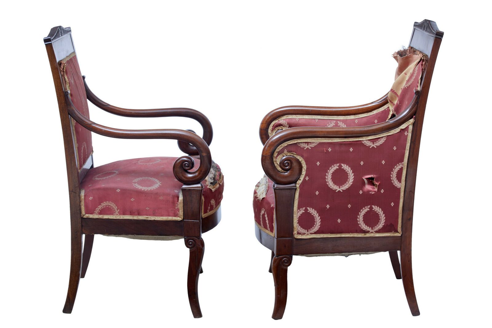 Set Of 4 Mid 19th Century Danish Mahogany Armchairs photo buy