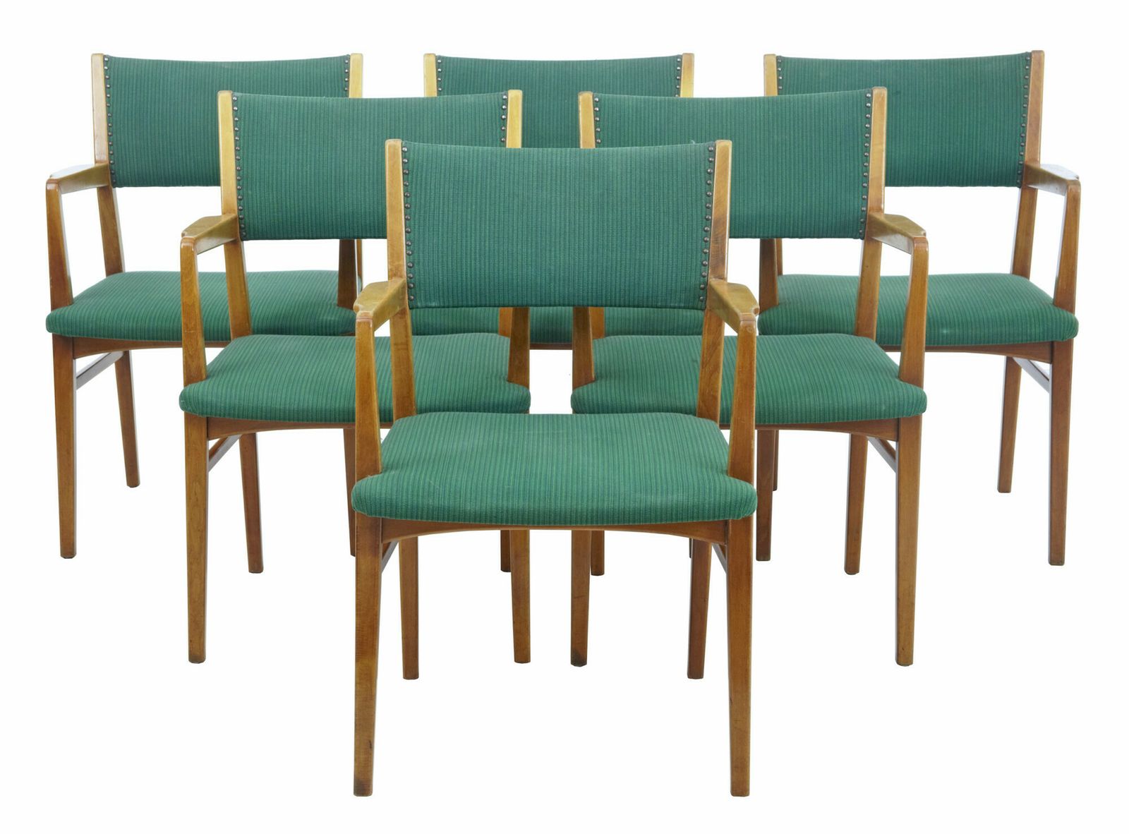 Set Of 6 Mid 20th Century Scandinavian Armchairs