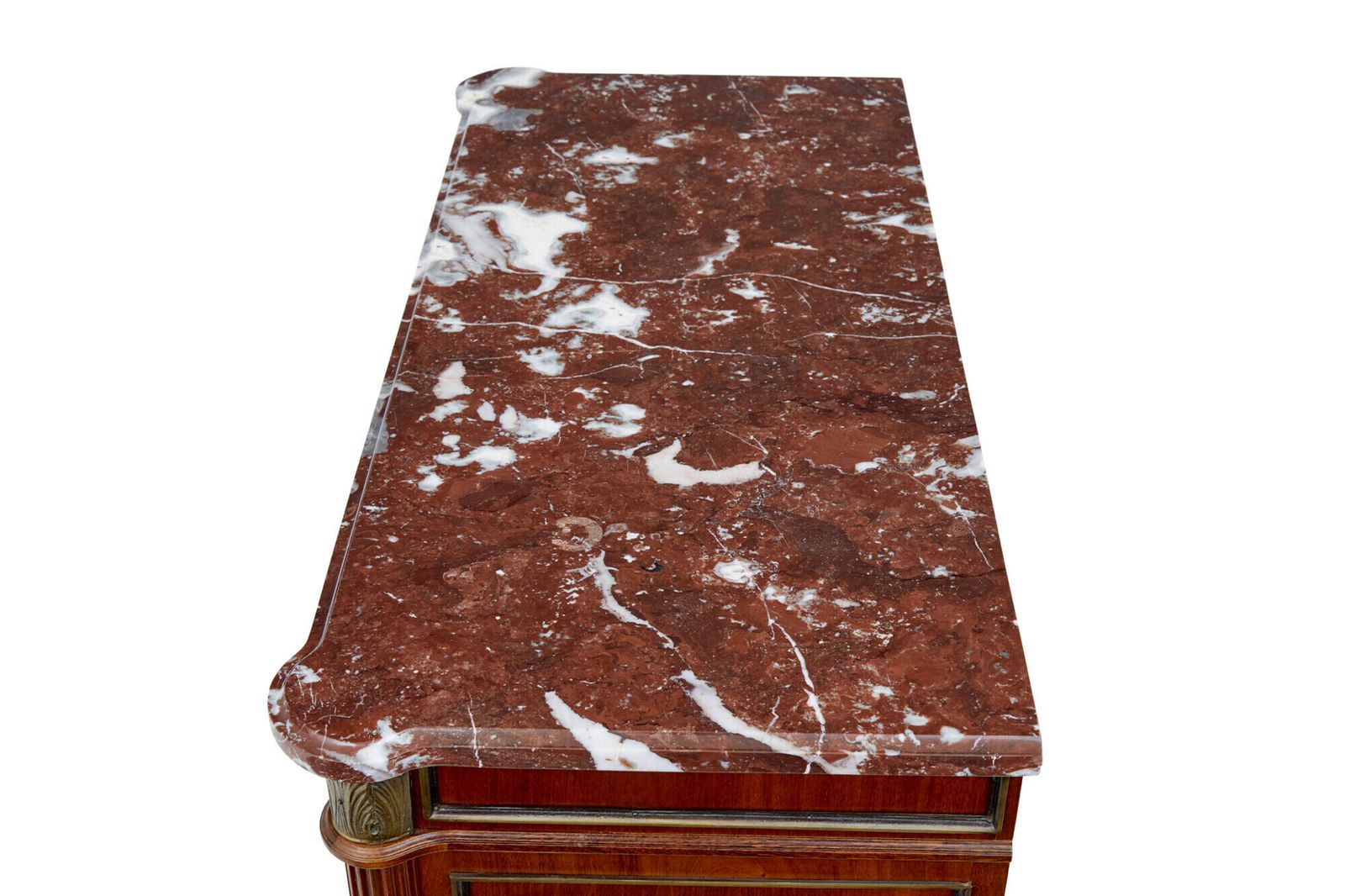 Mid 20th Century Mahogany Marble Top Chest Of Drawers photo Furniture