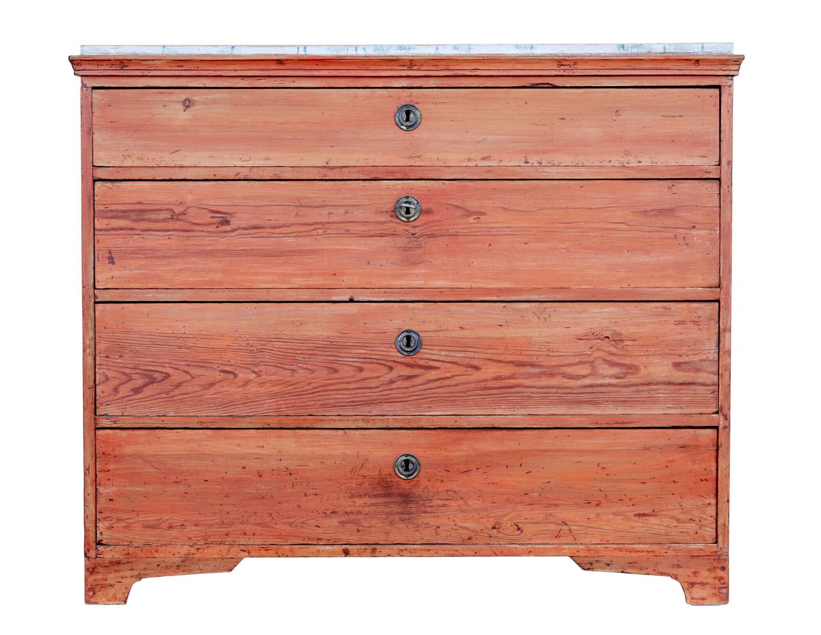 photo furniture Swedish Early 19th Century Painted Pine Chest Of Drawers