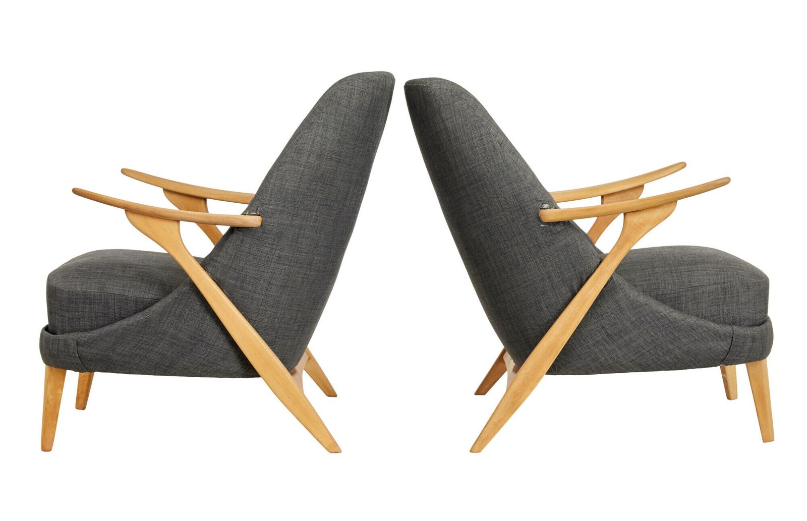 Pair Of Mid 20th Century Armchairs By Svante Skogh For Seffle Mobelfabrik photo vintage