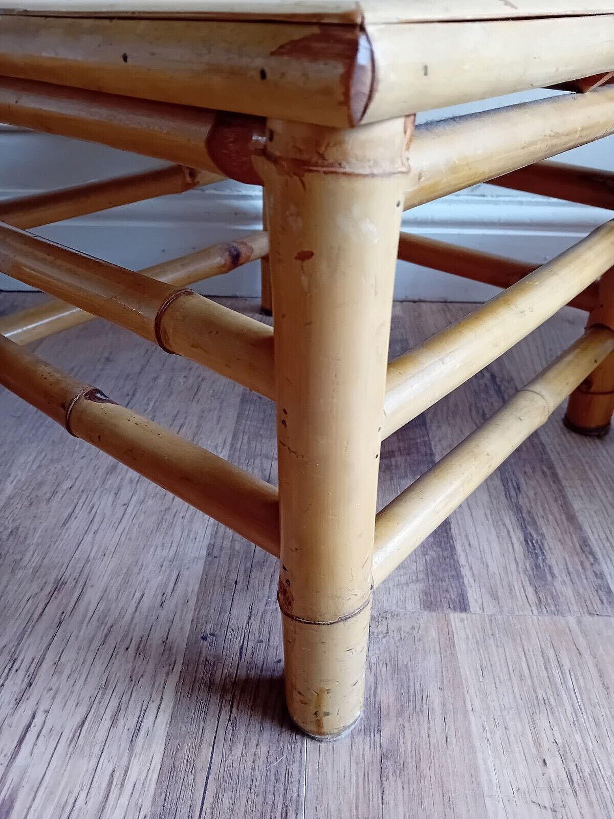 photo furniture Original 1970's Mid Century Far Eastern Bamboo Boho Tiki Nest Of Tables