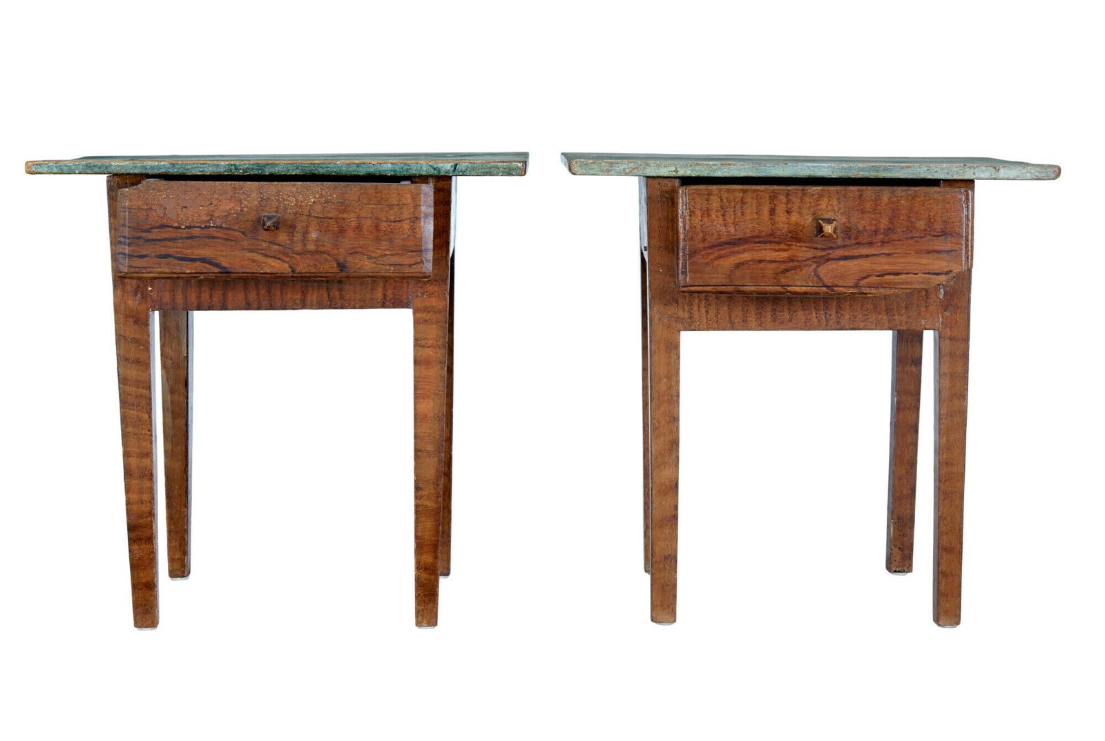 Pair Of Traditional Painted Swedish Side Tables photo Furniture