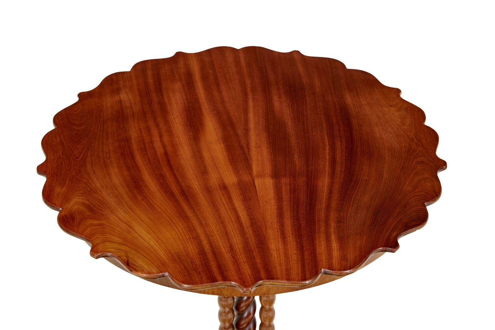 Late 19th Century Mahogany Bobbin Turned Occasional Table photo vinterior