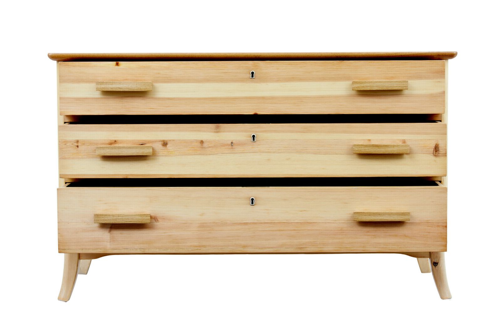 Mid 20th Century Swedish Pine Chest Of Drawers photo 1485.0