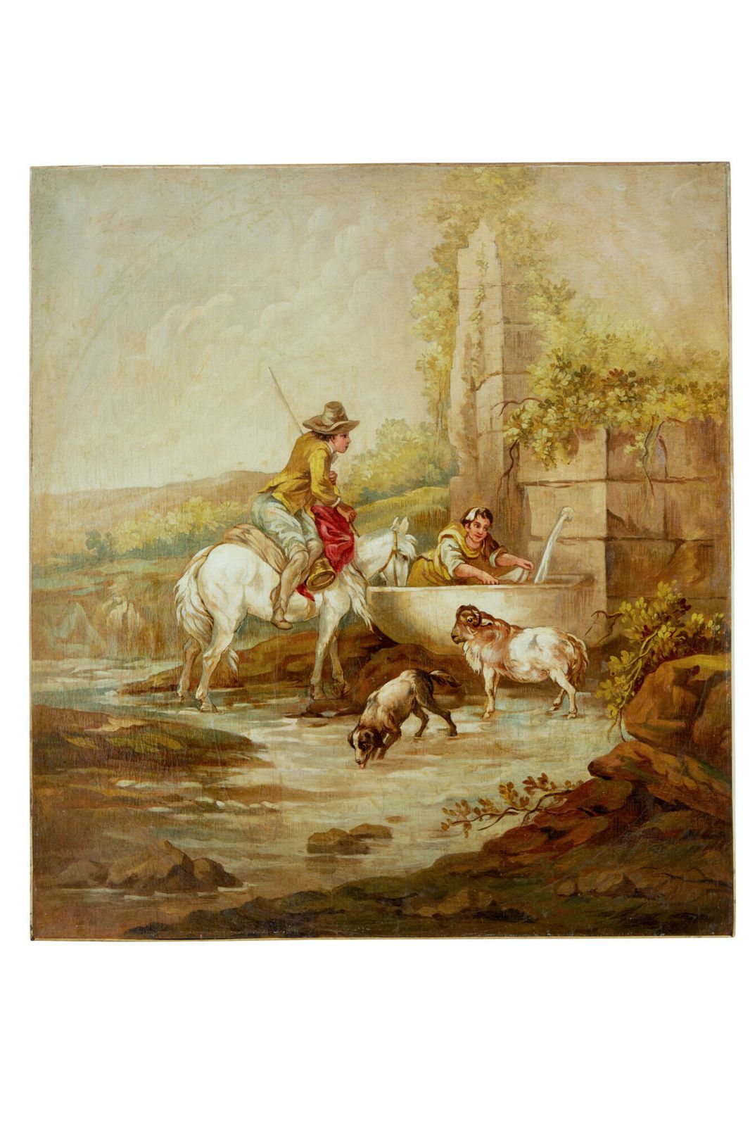 Pair Of Rural Late 19th Century Oil On Canvas Paintings photo 825.0