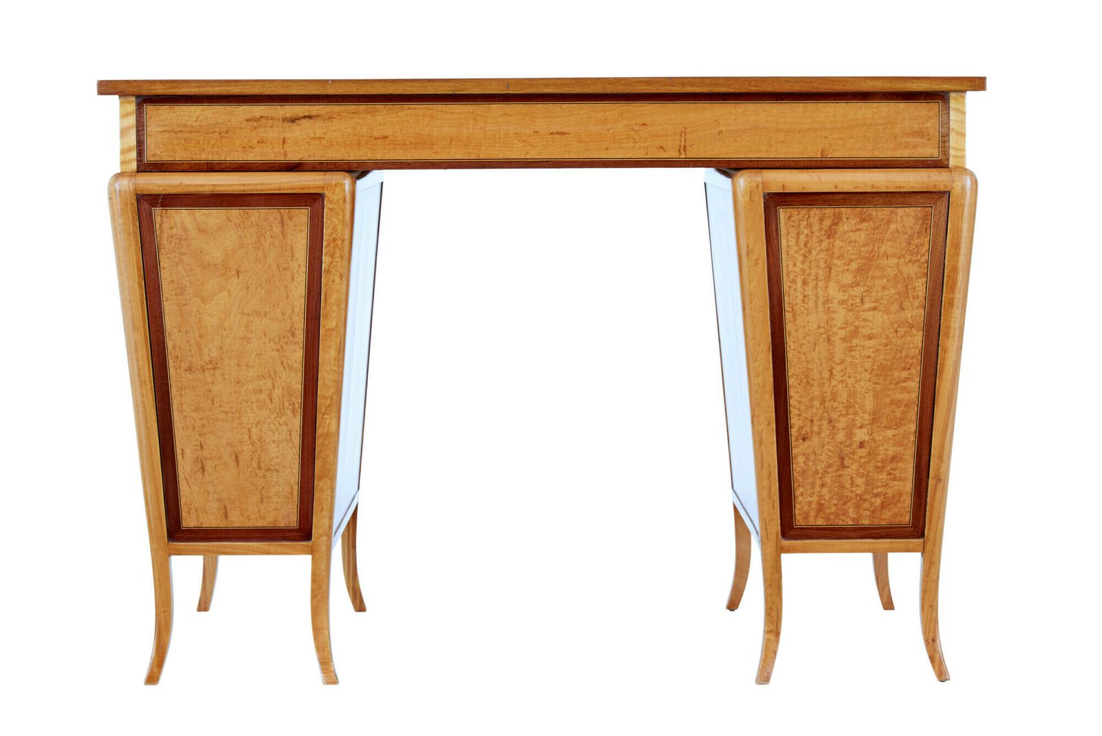 Early 20th Century Satinwood Sheraton Revival Desk photo vinterior