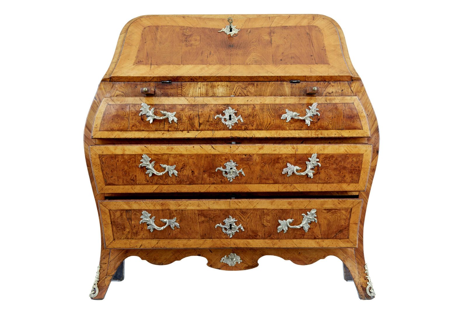 Rococo 18th Century Yew And Elm Bureau Desk photo 5775.0