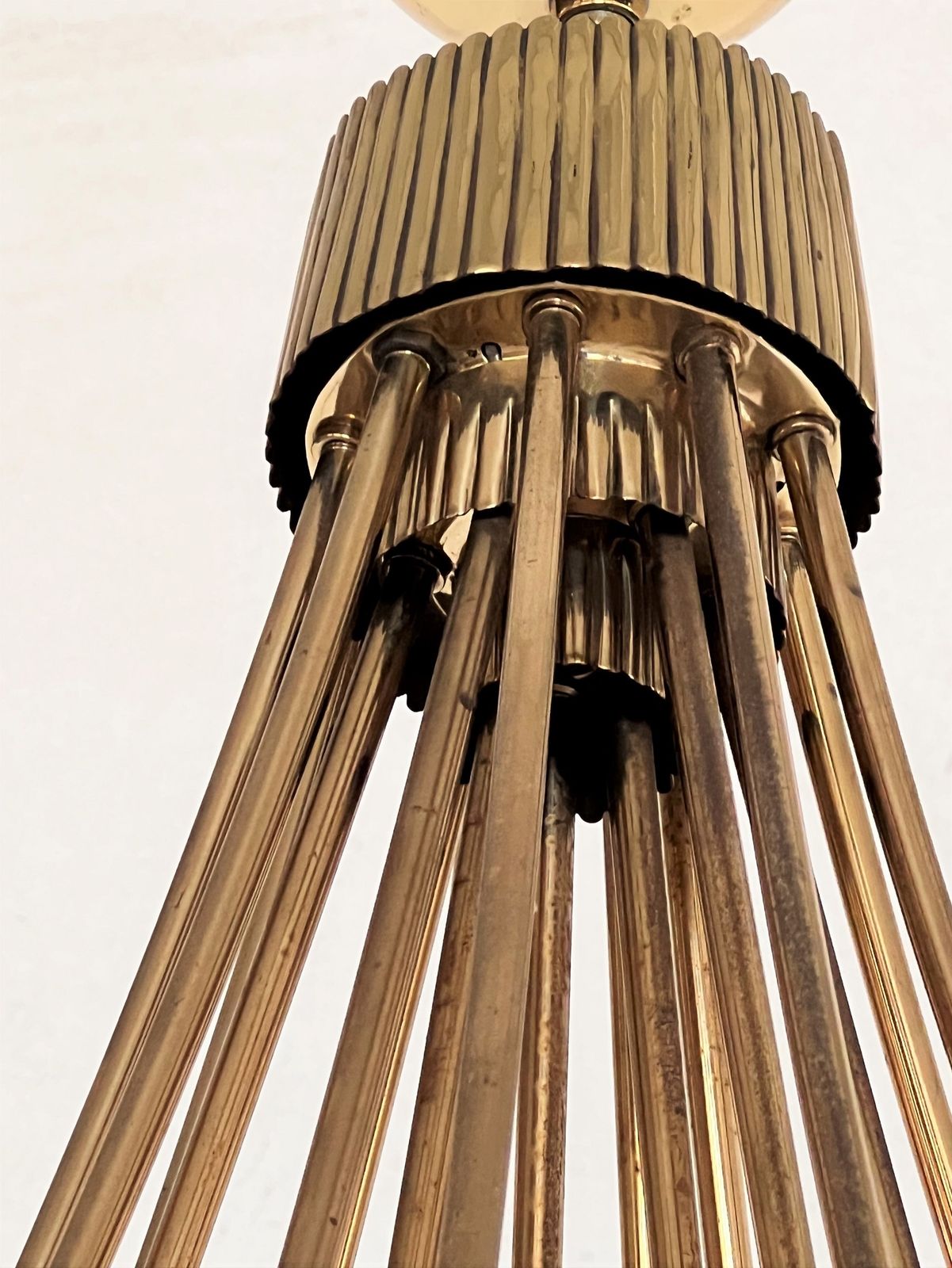 Italian Chandelier In Brass With 18 Lights, 1970s photo 1600.0