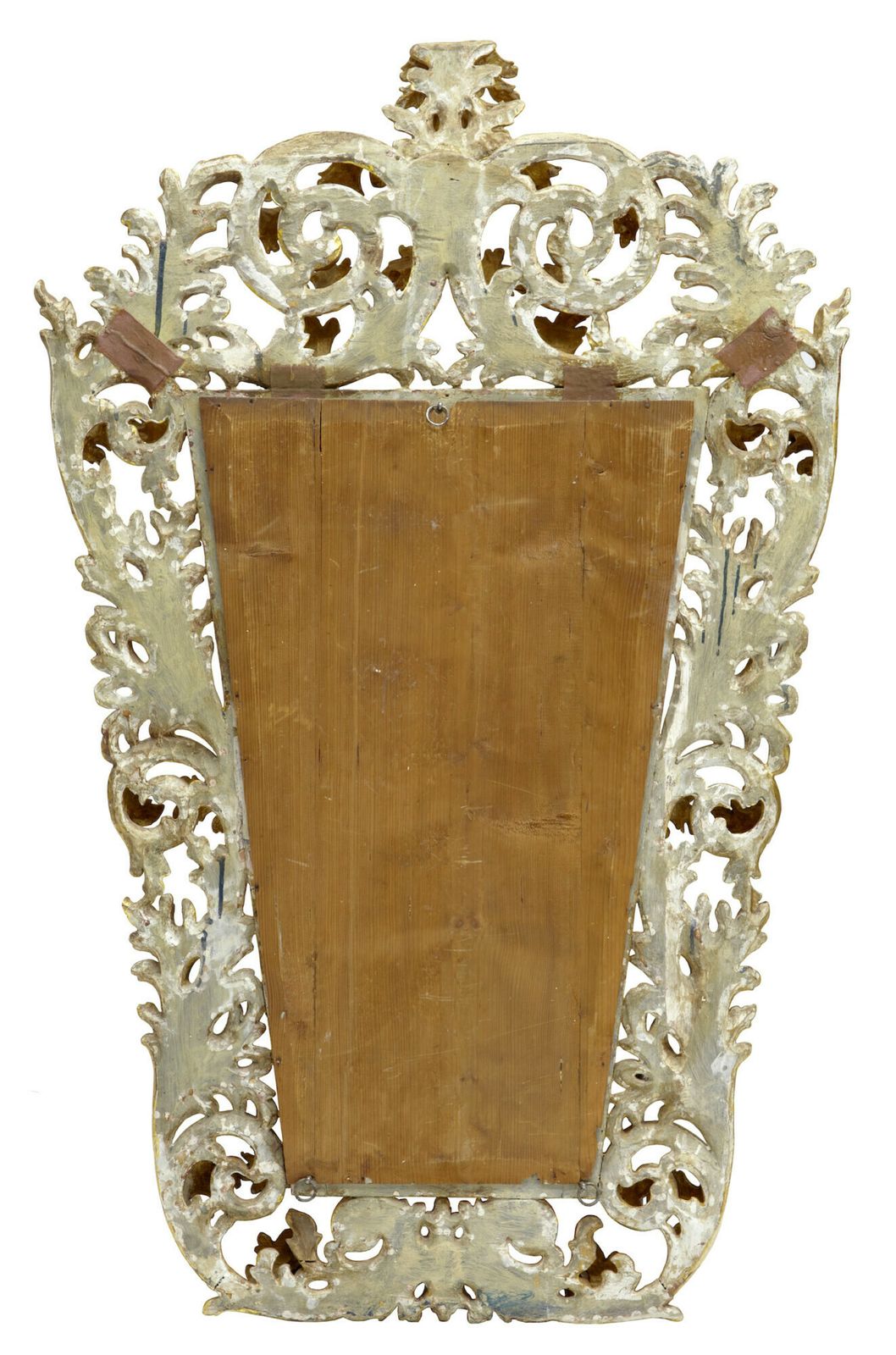 18th Century Carved Italian Rococo Giltwood Mirror photo for sale