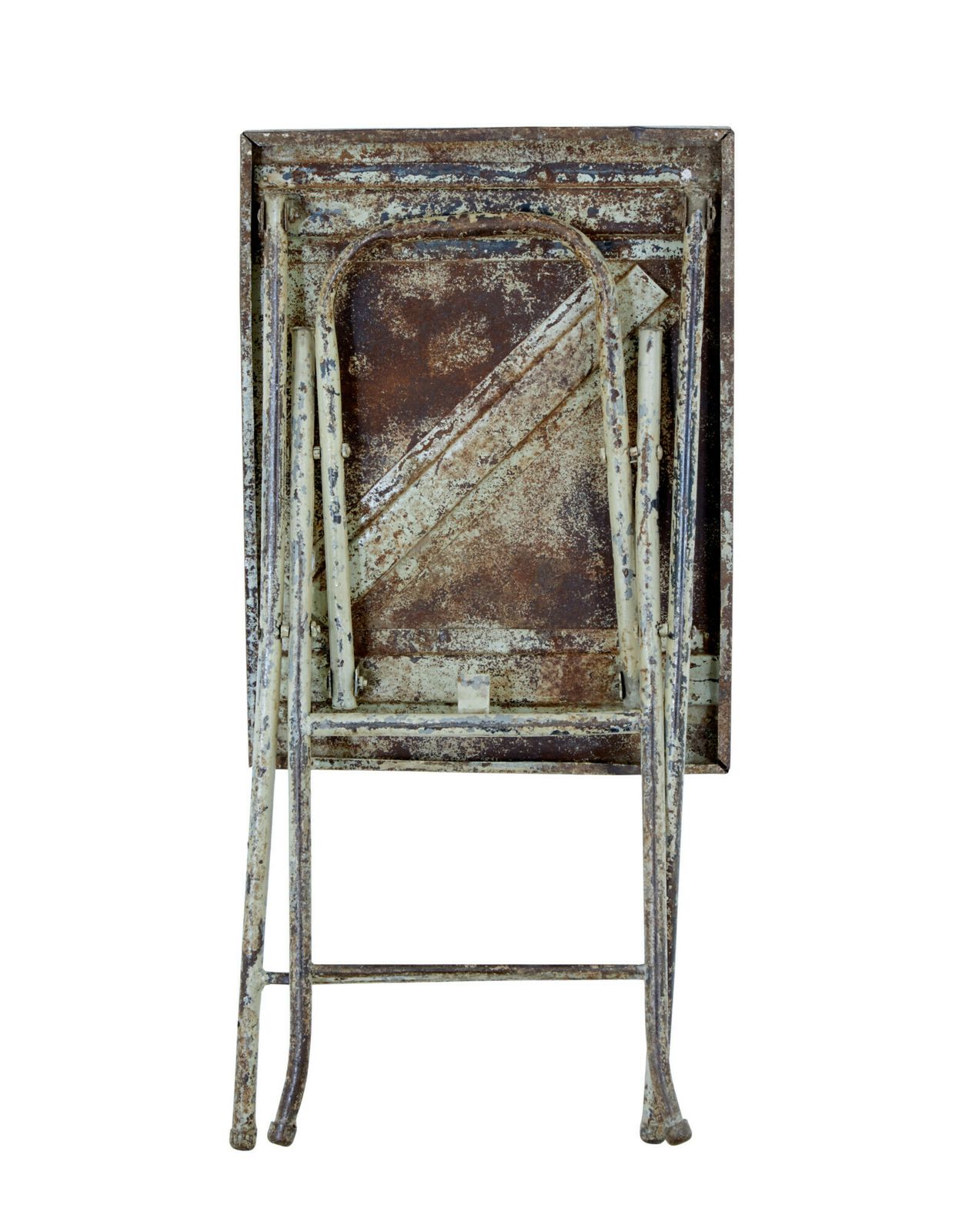 Mid Century Industrial Folding Side Table photo Furniture