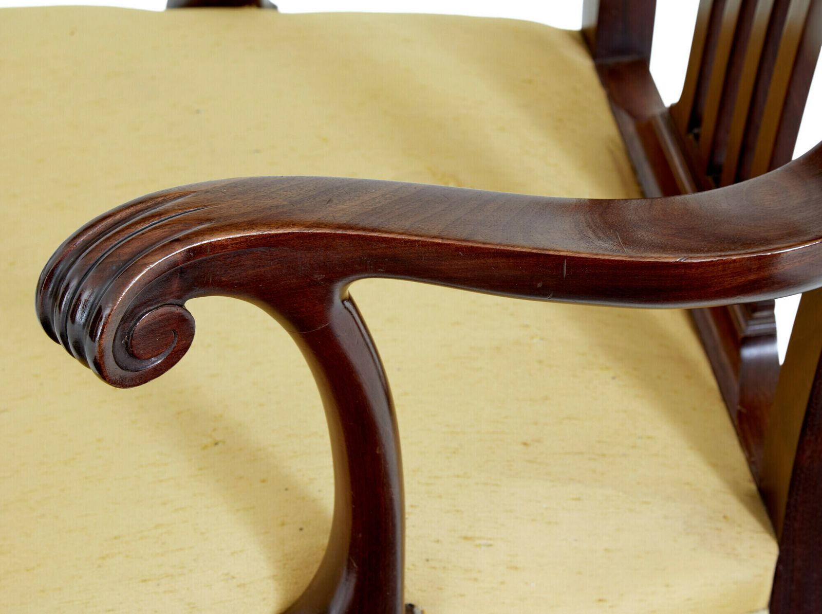 Pair Of 19th Century Chippendale Design Mahogany Armchairs photo 1315.0