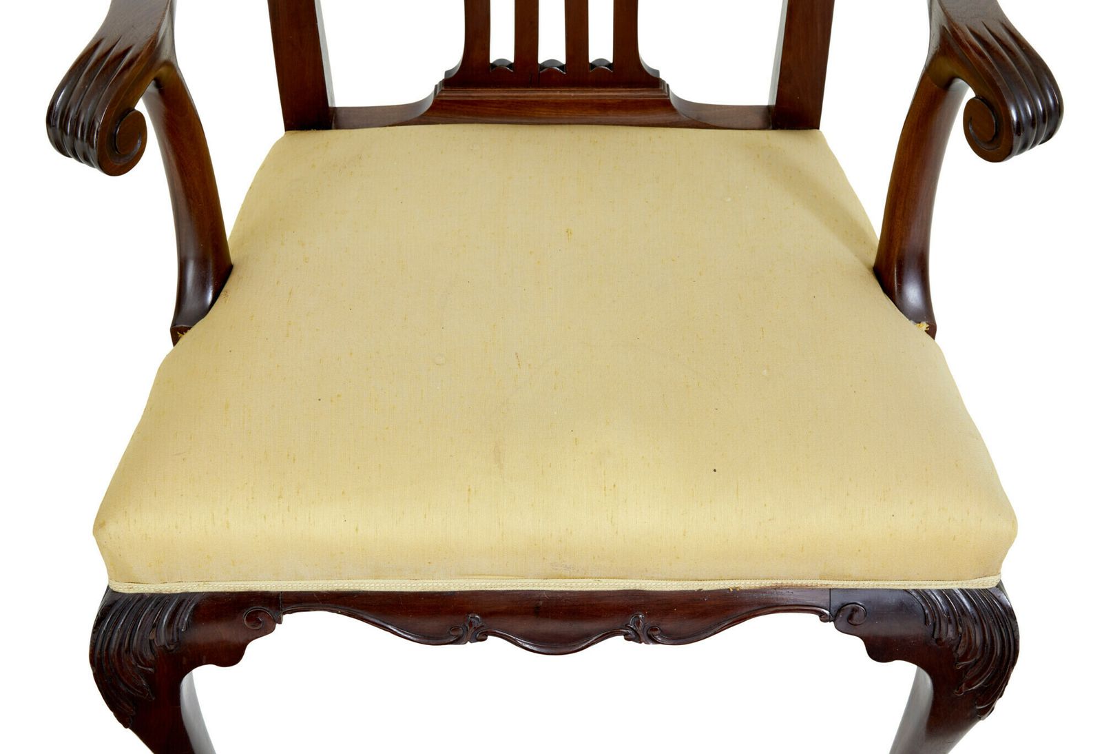 Pair Of 19th Century Chippendale Design Mahogany Armchairs photo buy