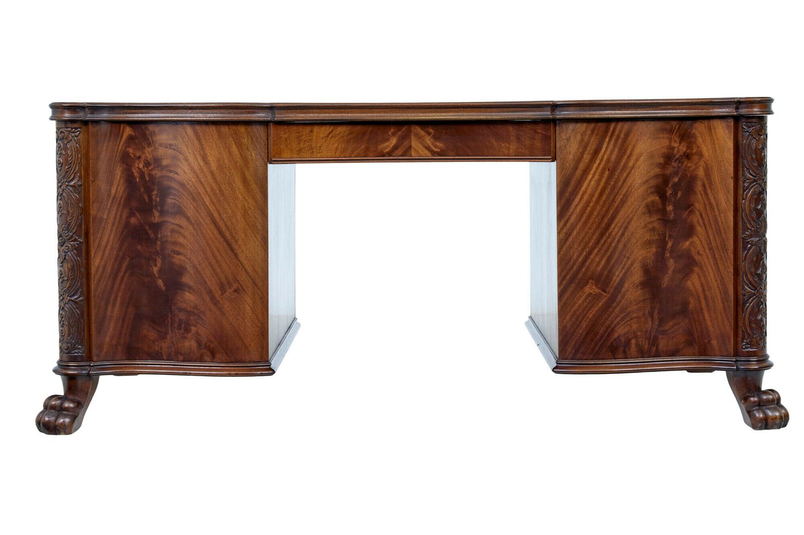 photo furniture Mid 20th Century Carved Mahogany Swedish Desk