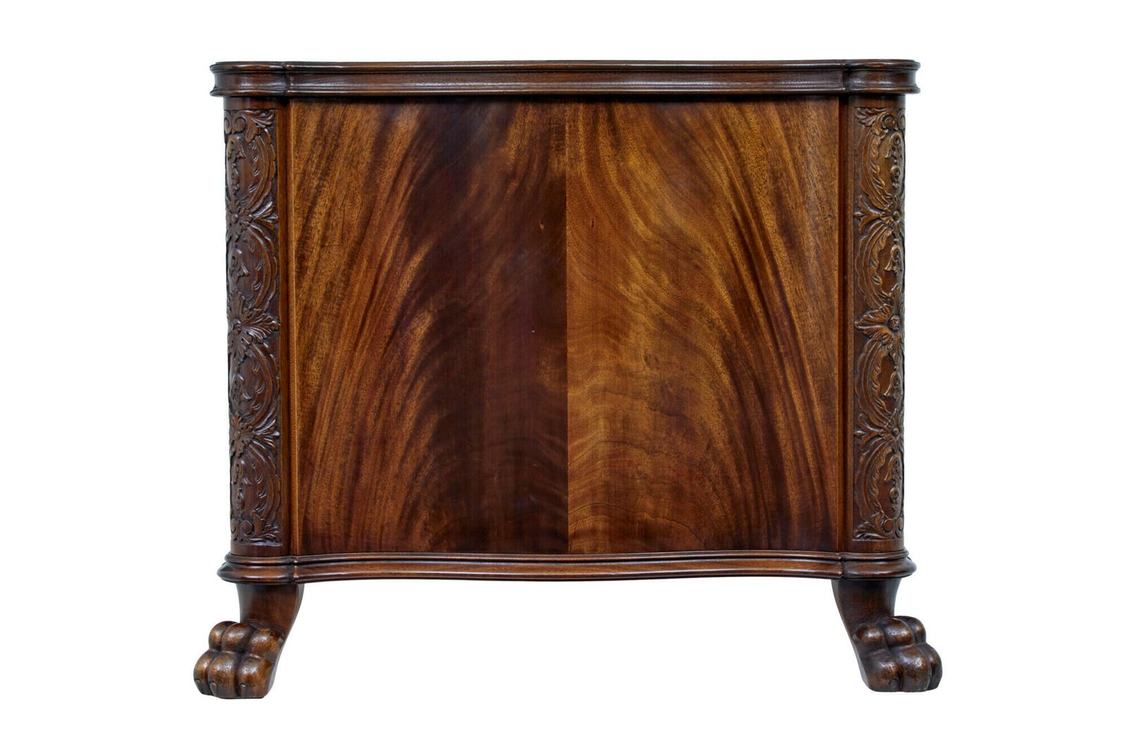 Furniture Mid 20th Century Carved Mahogany Swedish Desk photo
