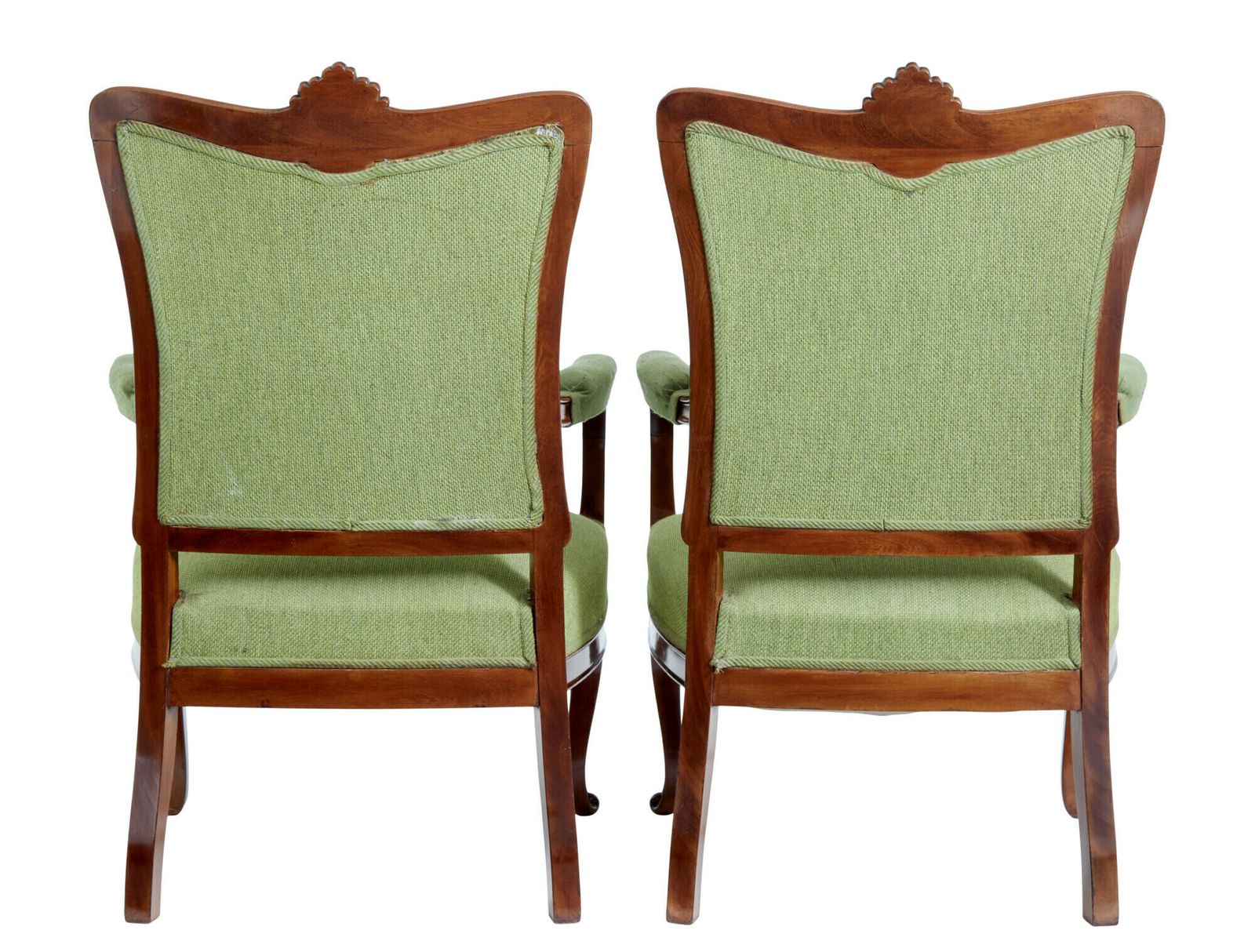 photo furniture Set Of 6 Mid 20th Century Carved Dining Chairs
