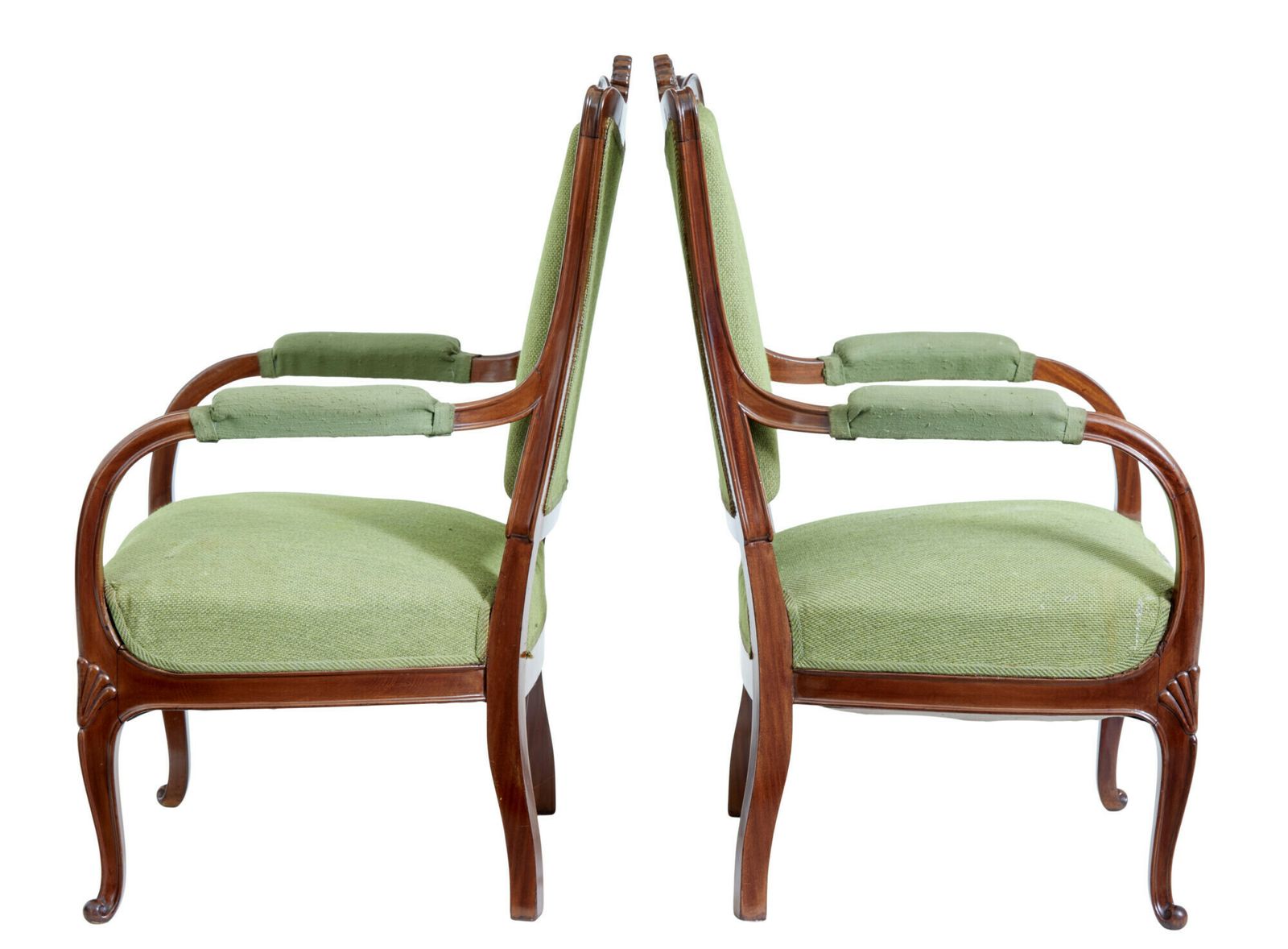 photo for sale Set Of 6 Mid 20th Century Carved Dining Chairs