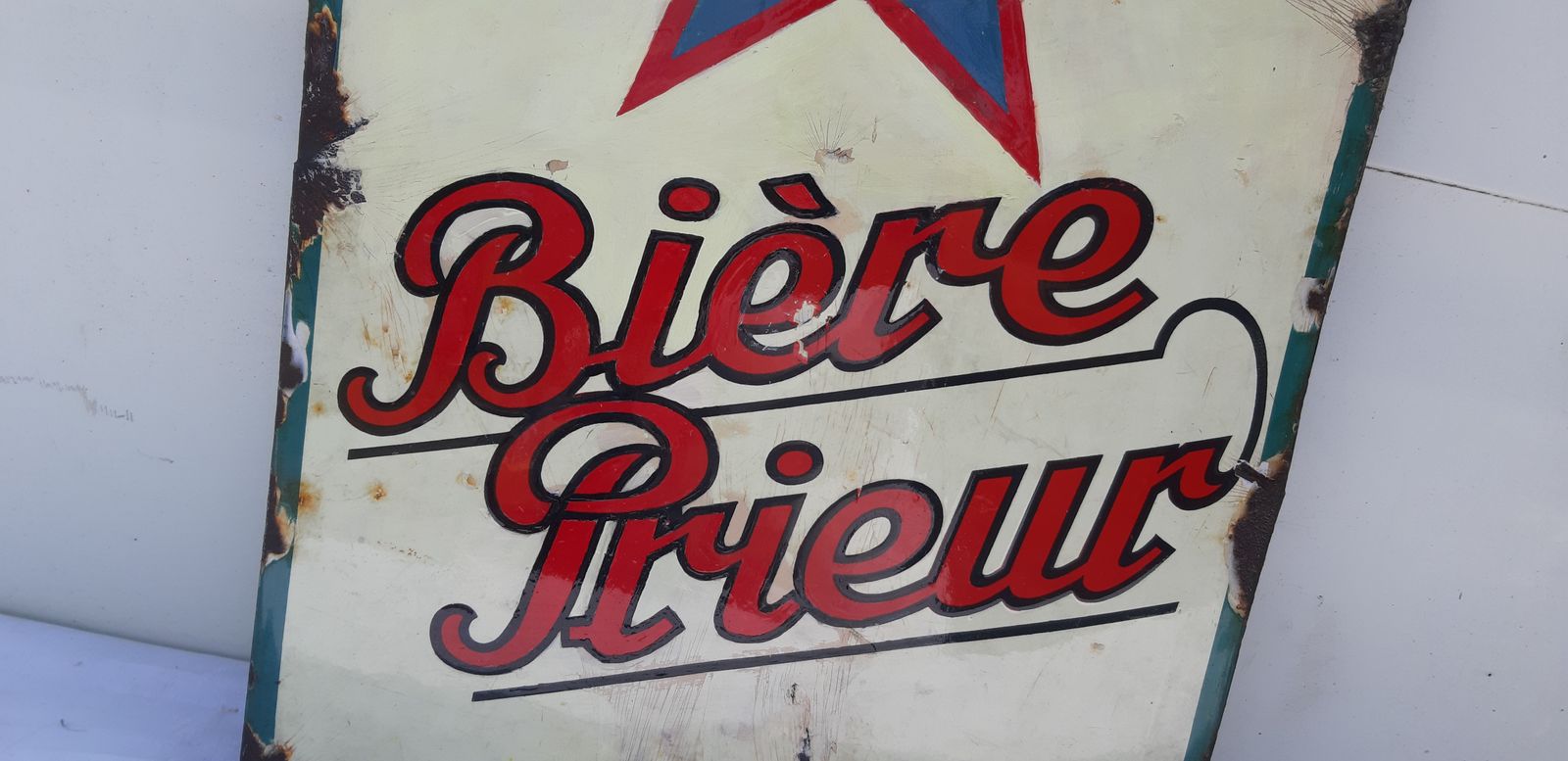 Enamel Sign Beer Prieur, 1930s photo 626.2
