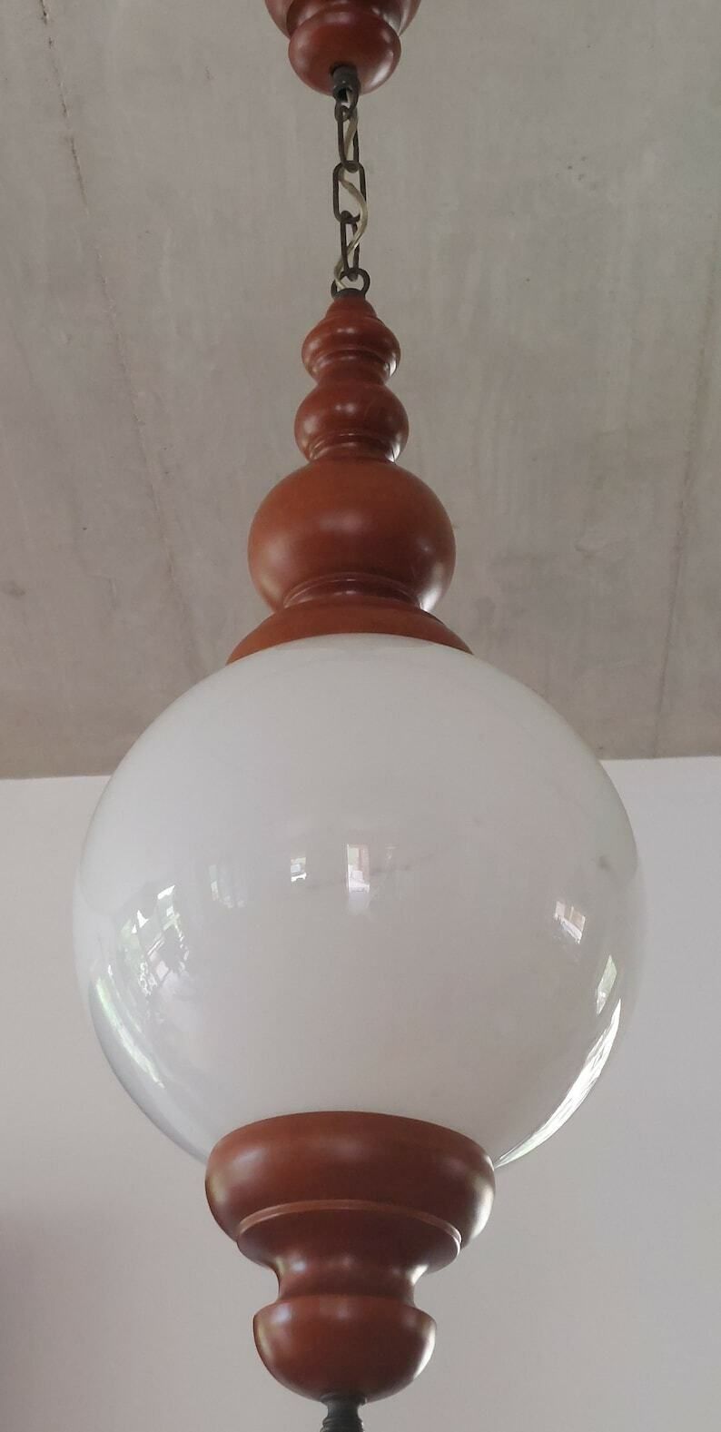 Vintage Pendant Lamp / Mcm Pendant Lamp/Mcm Home / Vintage Home Decor / Space Age Pendant Lamp / Space Age Pendant Light /Mcm Interior /70's photo Lighting