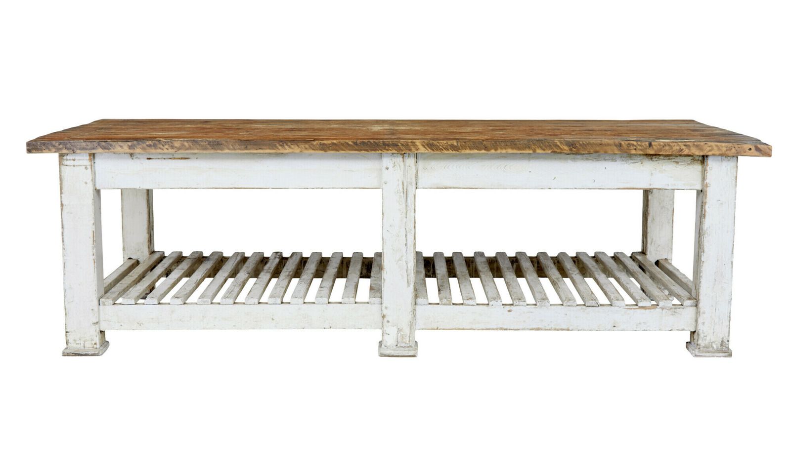 5115.0 Large 19th Century Solid Pine Work Table photo
