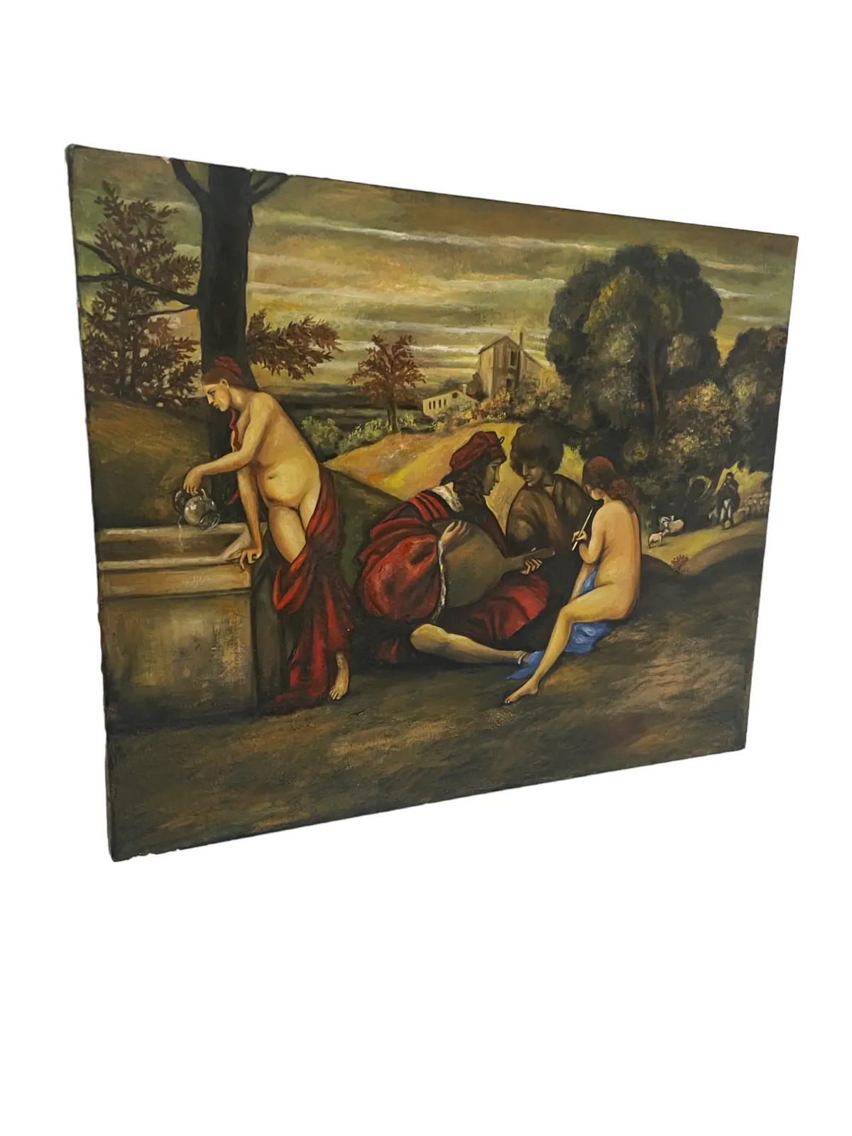 After Titian The Pastoral Concert, C. 1510 photo for sale