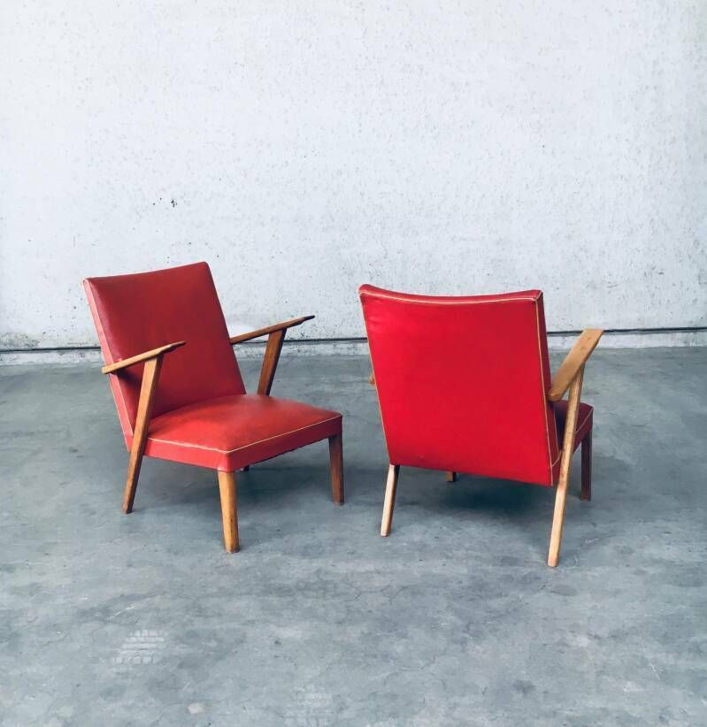 Lounge Stoelen Set – Nederlands Design, Ca. Jaren 1950 photo vintage