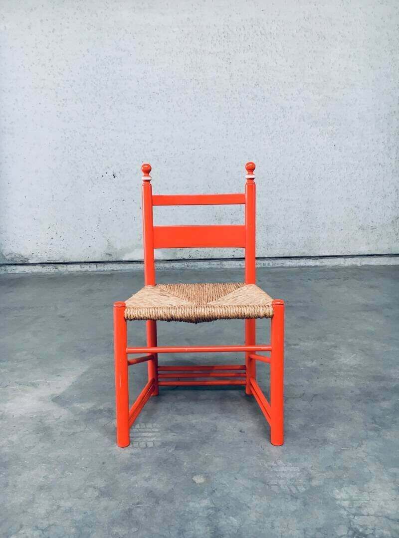 Folk Art Rush Side Chair, Oostenrijk, Ca. Jaren 1970 photo for sale