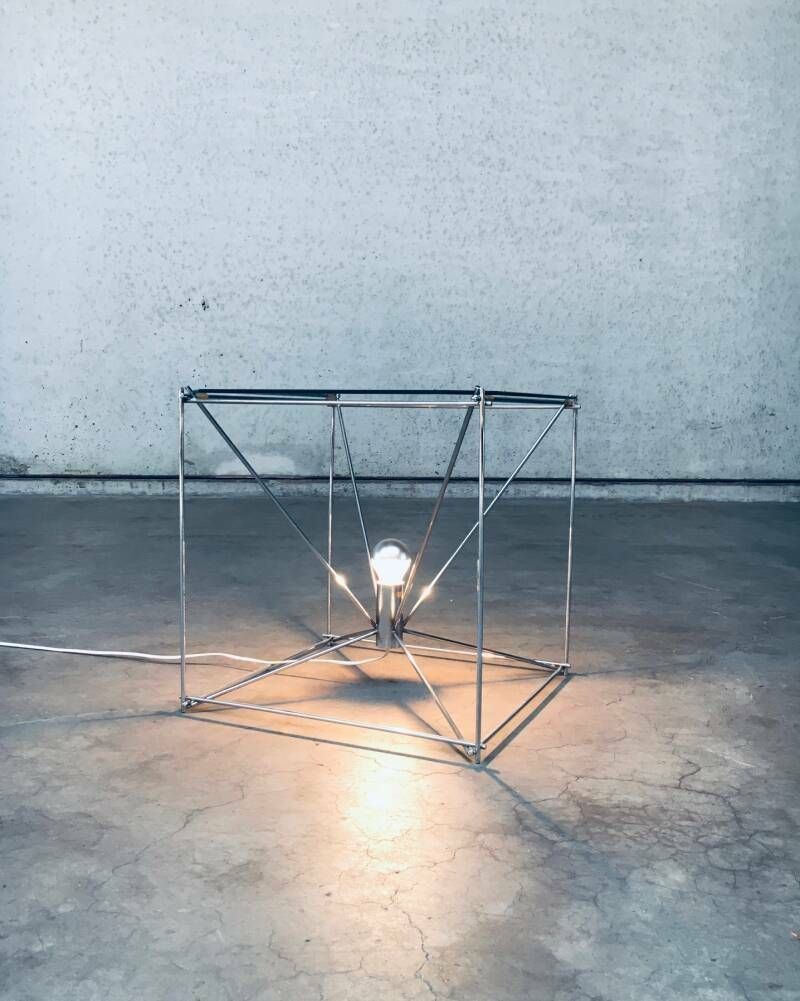Cubistisch Design Vloerlamp/Tafel Van Max Sauze, Frankrijk, Ca. Jaren 1960 photo buy