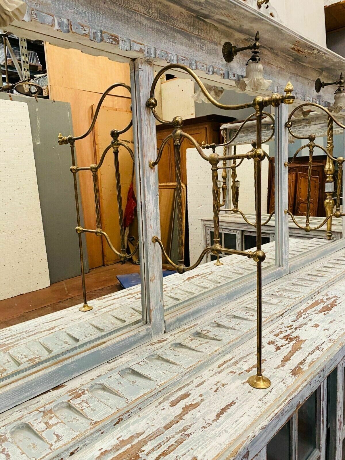 photo for sale Store Counter With Sliding Door In Patinated Wood XX Century