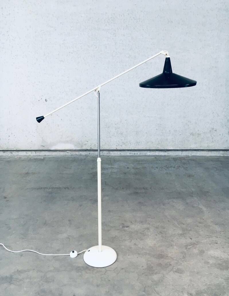 Lighting "Panama" Floor Lamp In Black By Wim Rietveld For Gispen, 1957 photo
