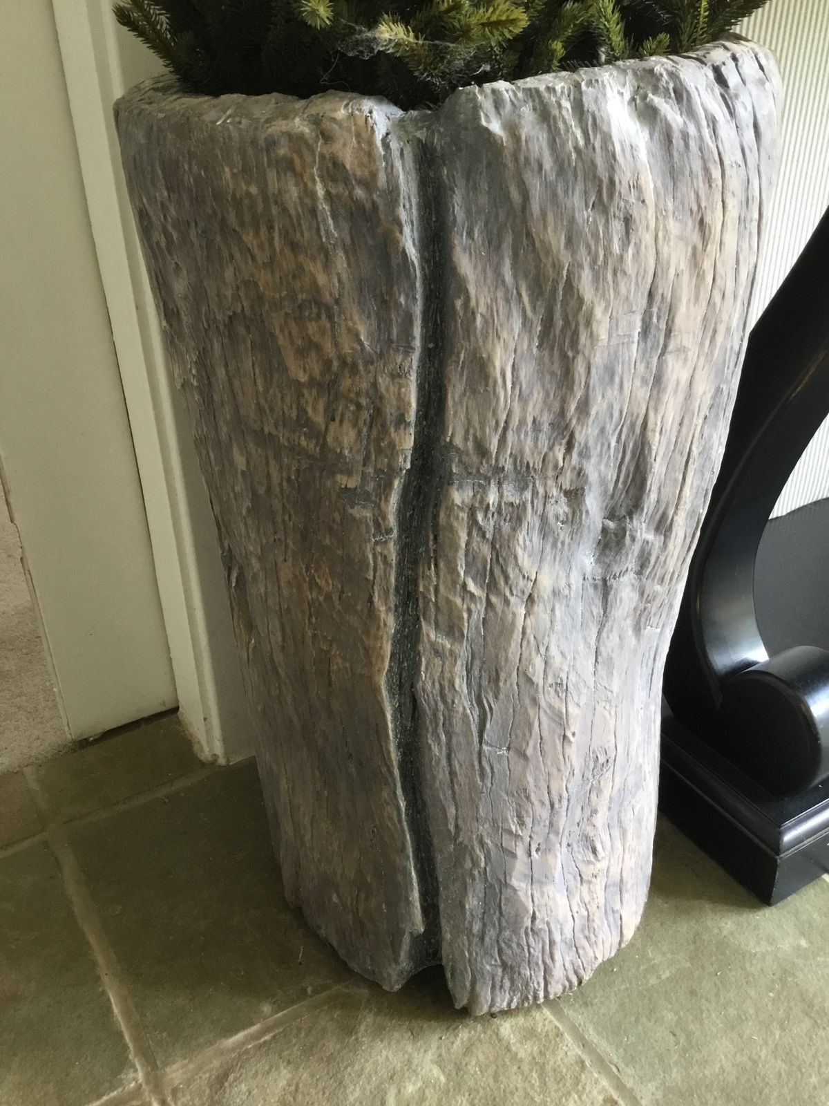 3 X Oka Faux Wood Planters photo for sale