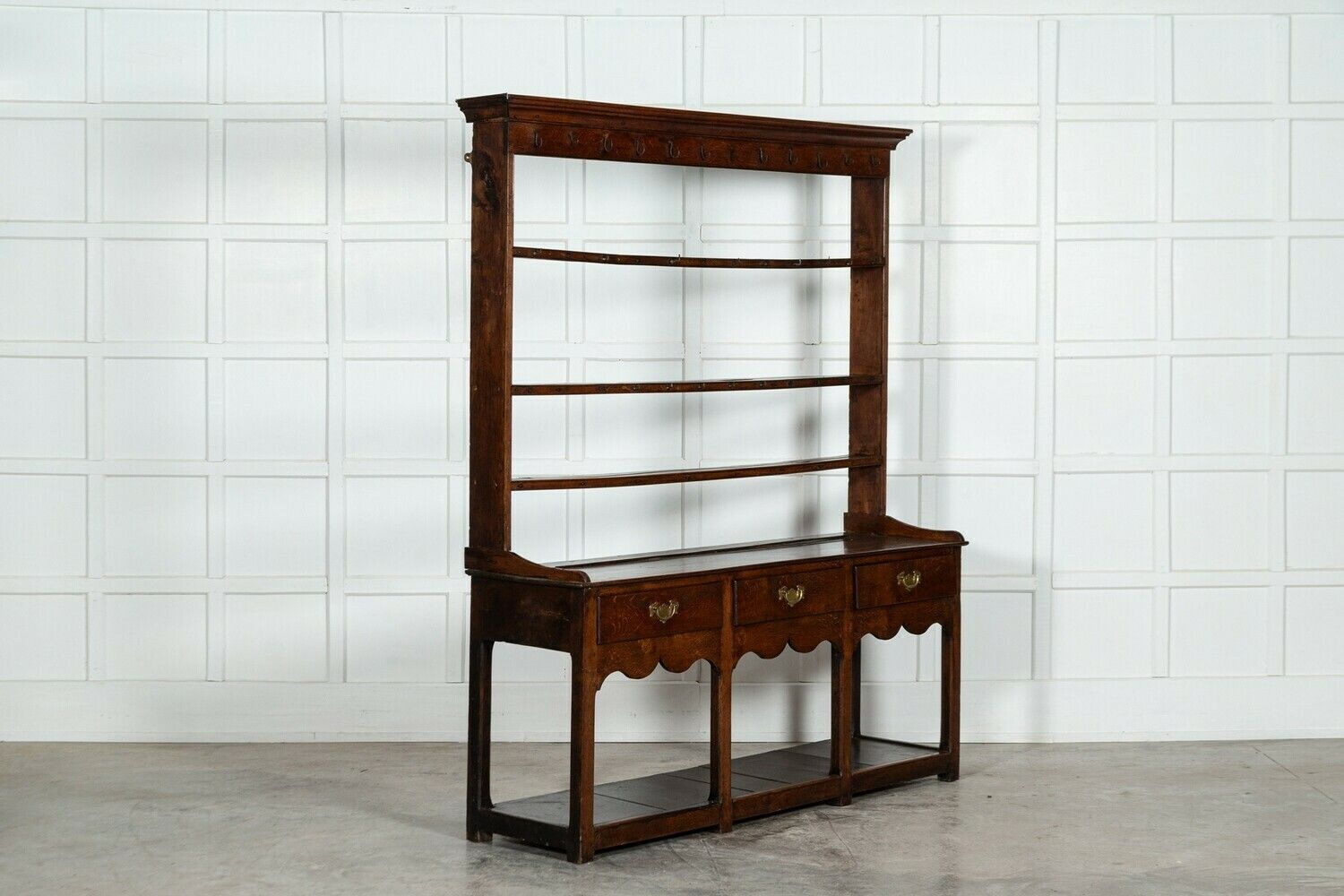 Large English George III Oak Dresser photo furniture
