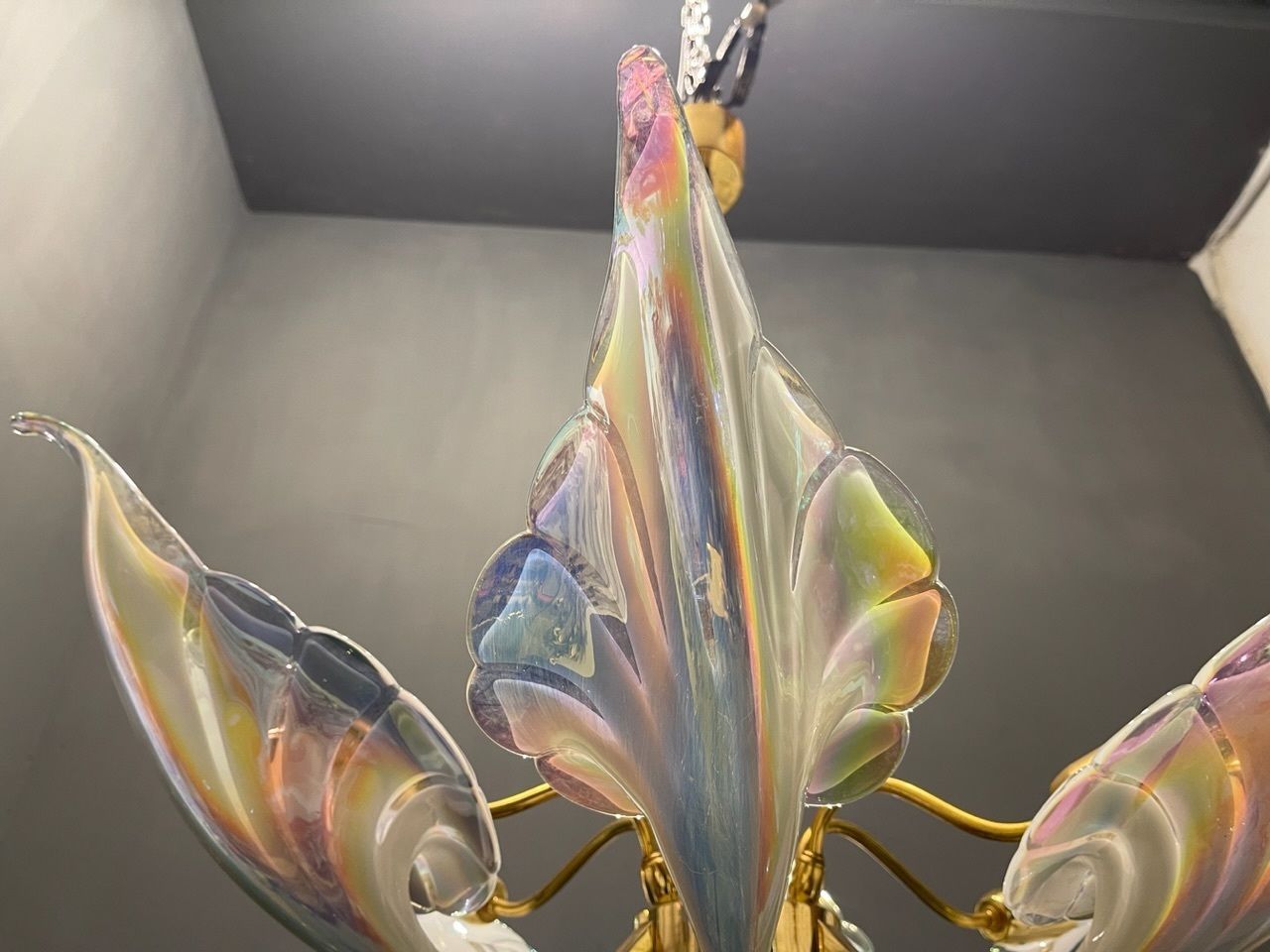 photo furniture Murano Glass Chandelier By Seguso 1960