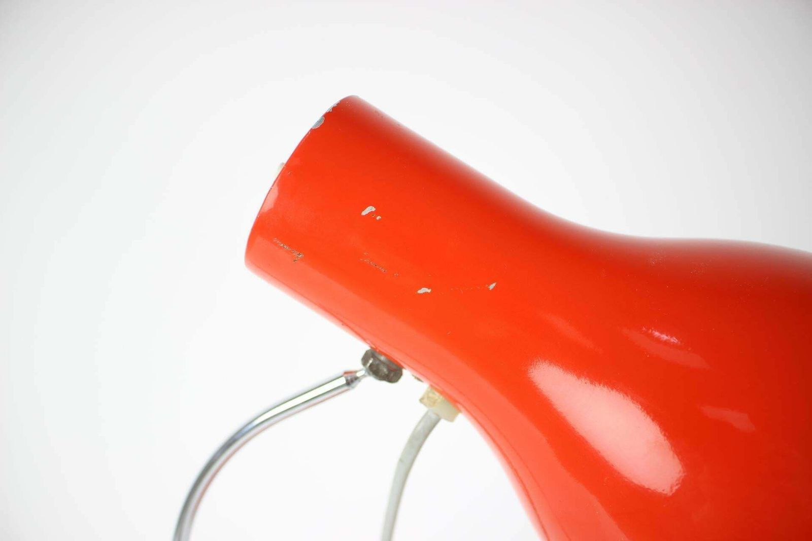 Midcentury Red Table Lamp/Napako Designed By Josef Hurka, 1970s photo 282.0