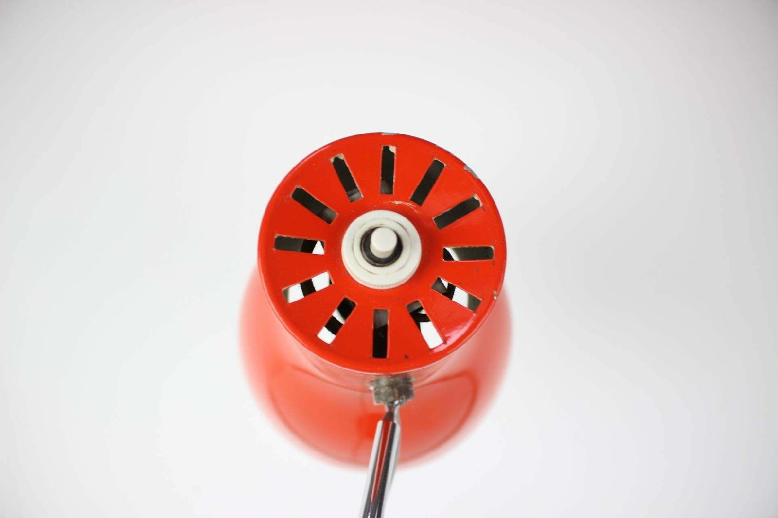 Midcentury Red Table Lamp/Napako Designed By Josef Hurka, 1970s photo vinterior